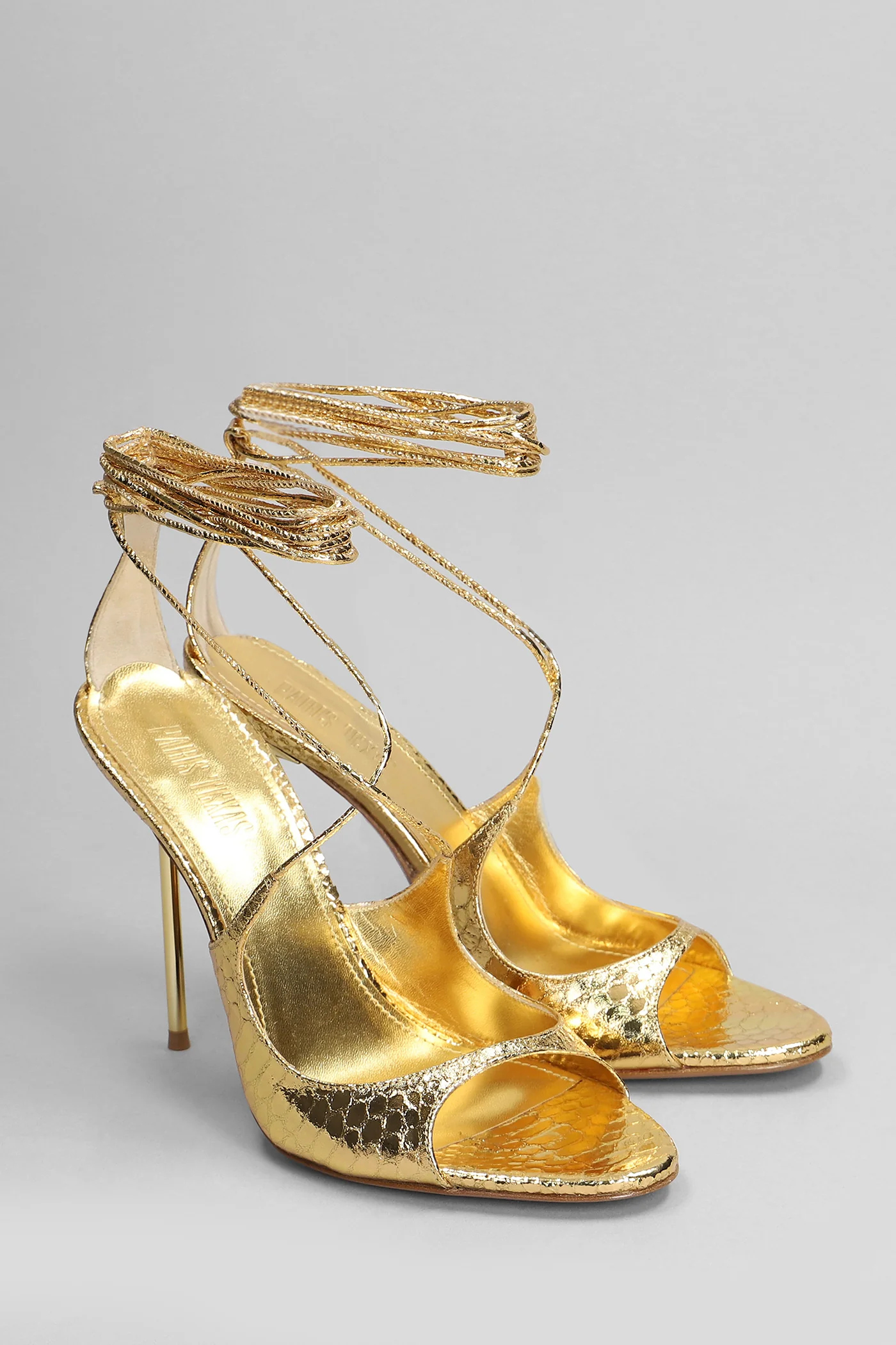 Loulou Sandals in gold leather - Image 2