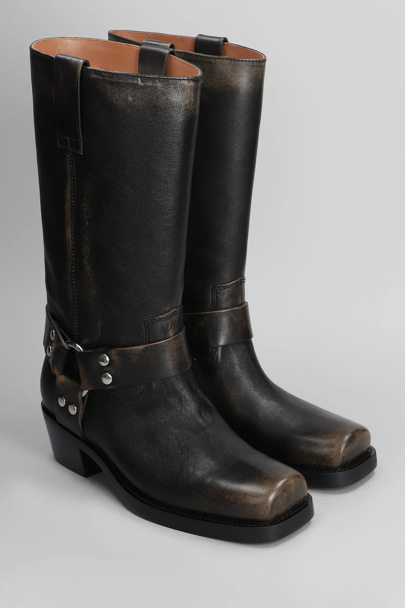Roxy Boot texan boots in black leather - Image 2