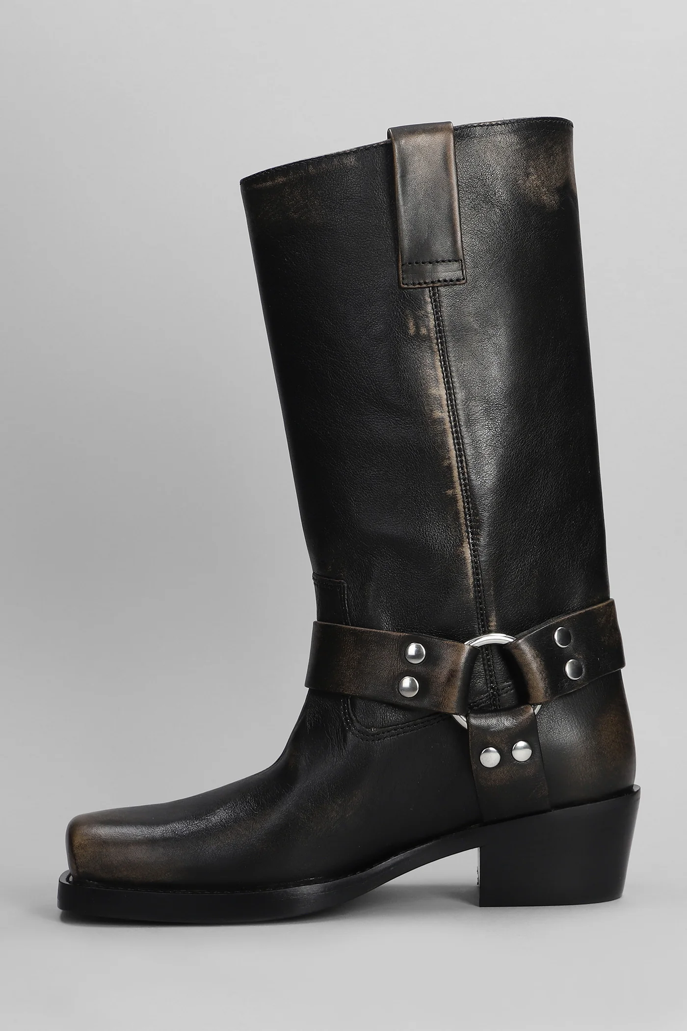Roxy Boot texan boots in black leather - Image 3