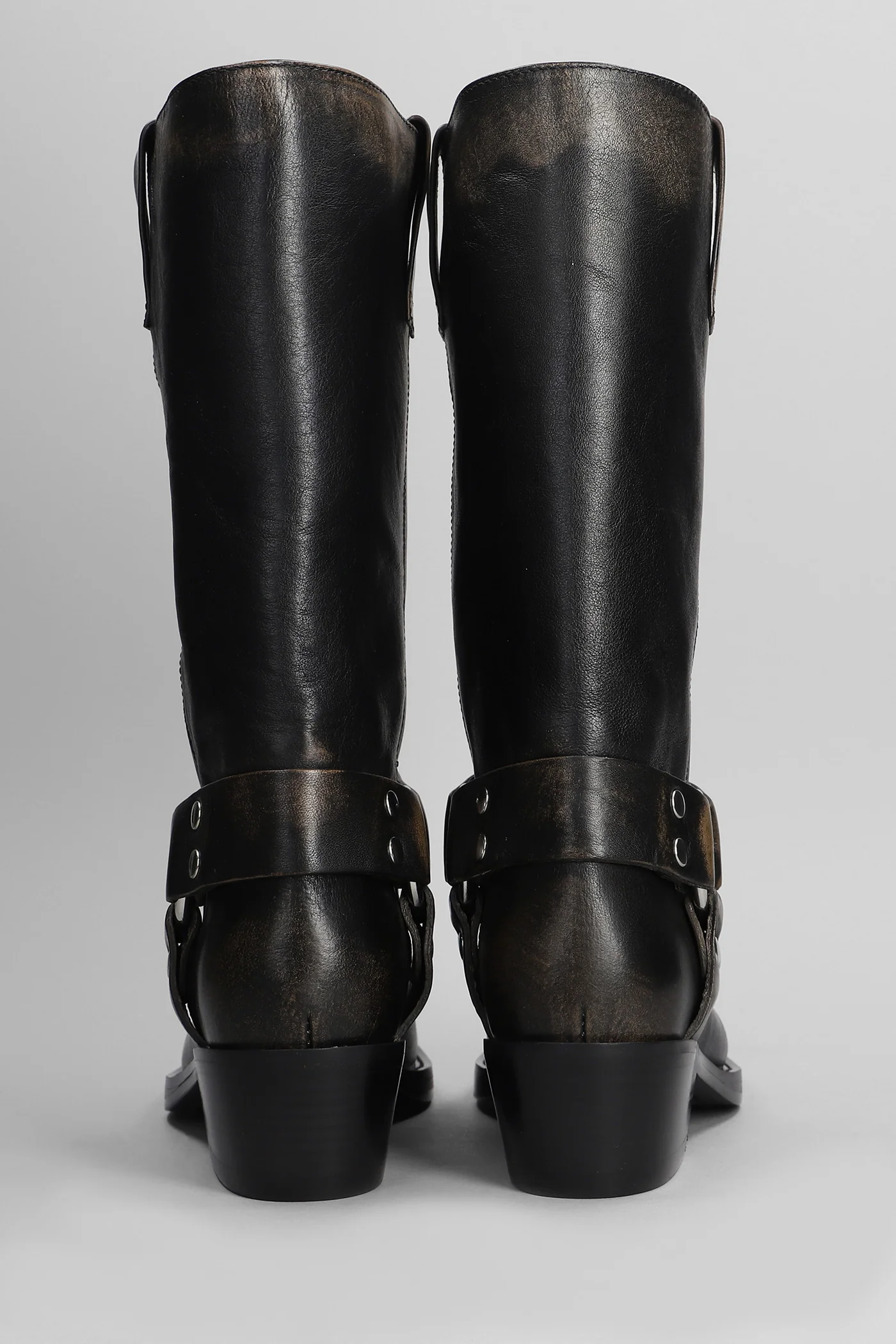 Roxy Boot texan boots in black leather - Image 4