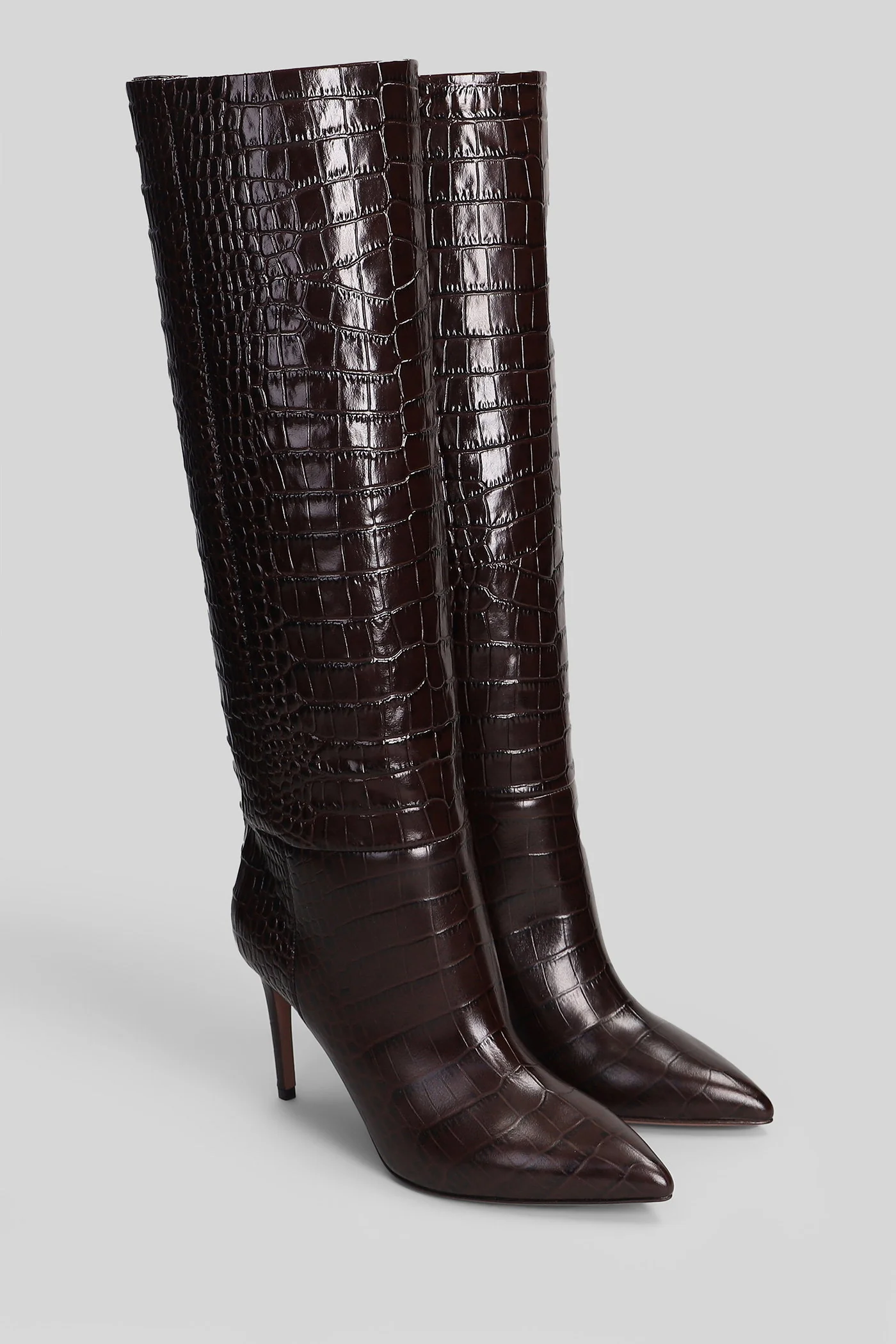 Stiletto Boot 85 High heels boots in brown leather - Image 2