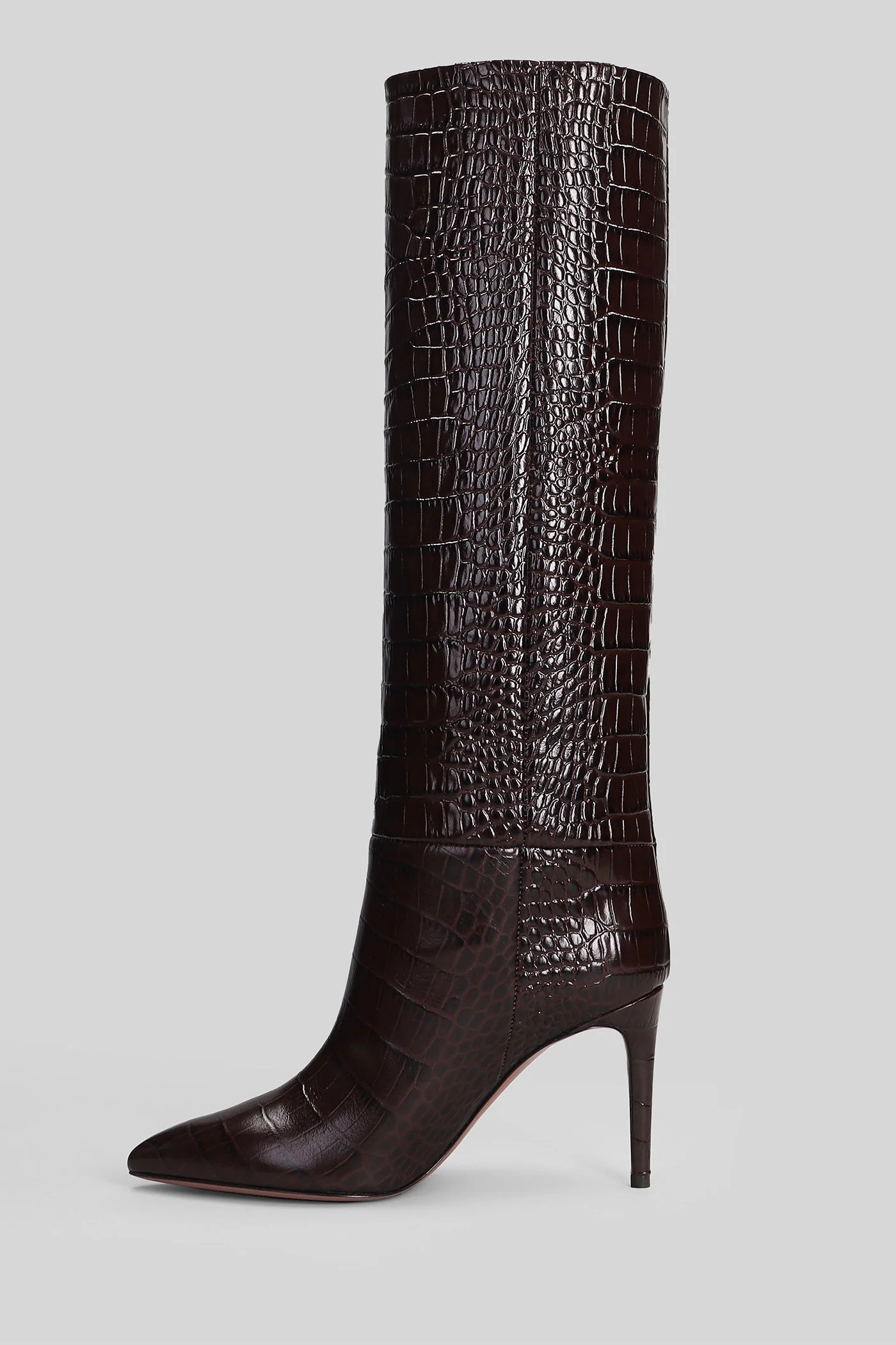 Stiletto Boot 85 High heels boots in brown leather - Image 3