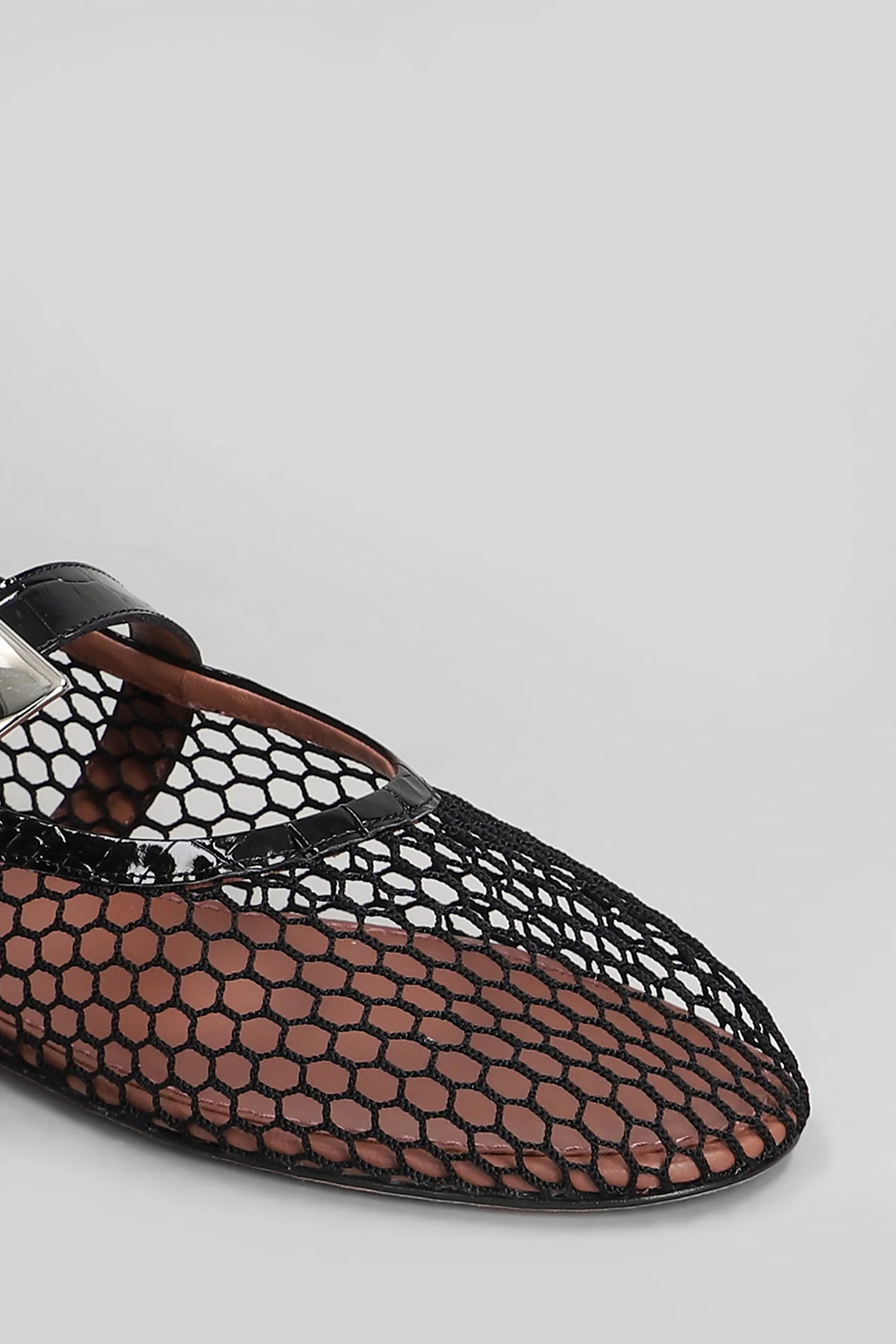 Sveva Buckle Ballet flats in black leather - Image 5