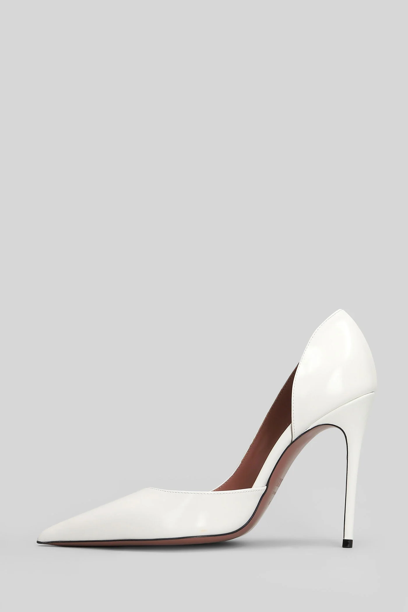 Vera pump 105 Pumps in white leather - Image 3