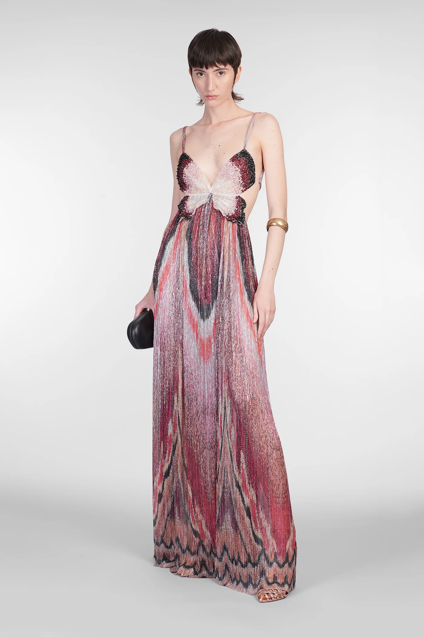 Long dress in multicolor polyamide - Image 2