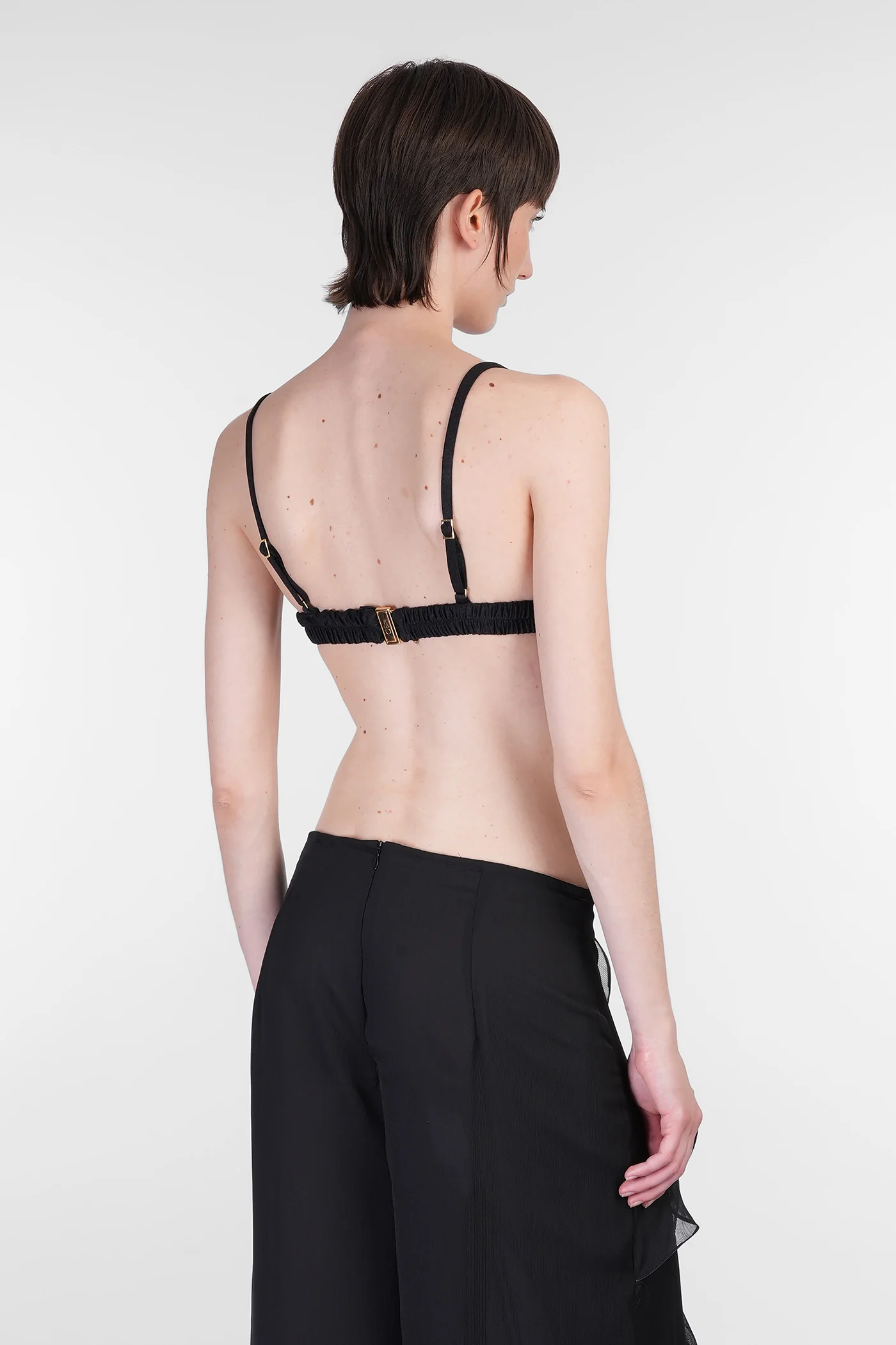 Topwear in black polyamide - Image 3