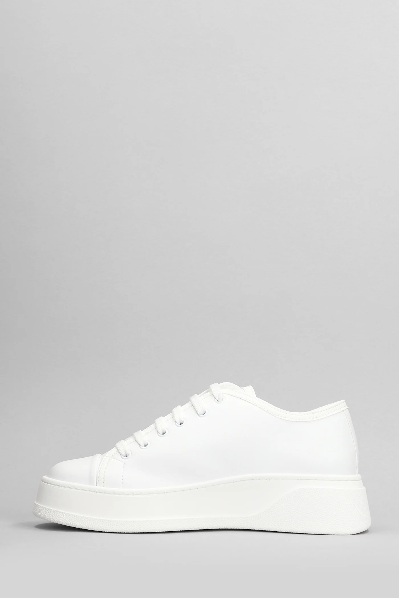 Sneakers in white leather - Image 3