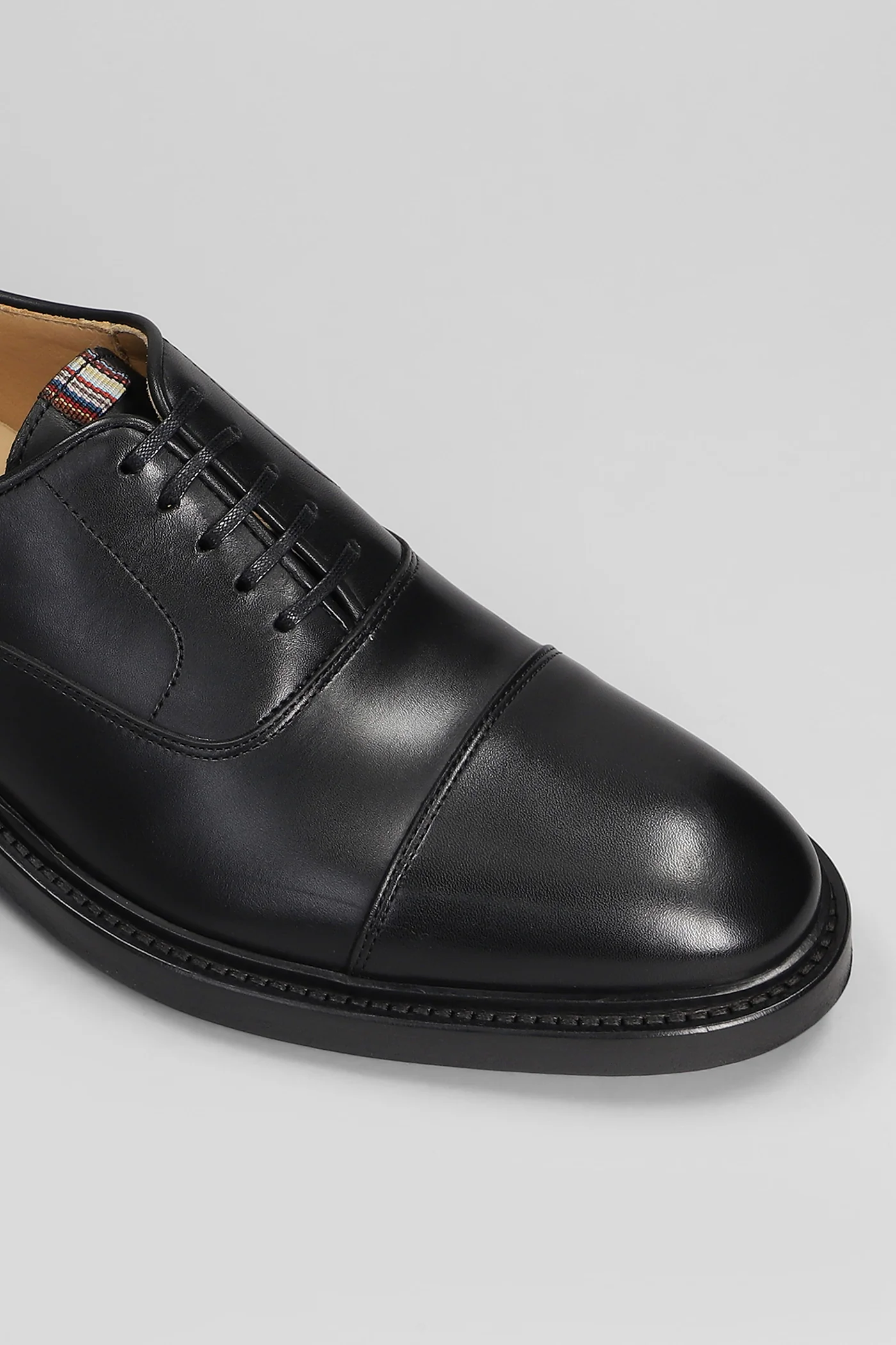 Balthazar Lace up shoes in black leather - Image 5