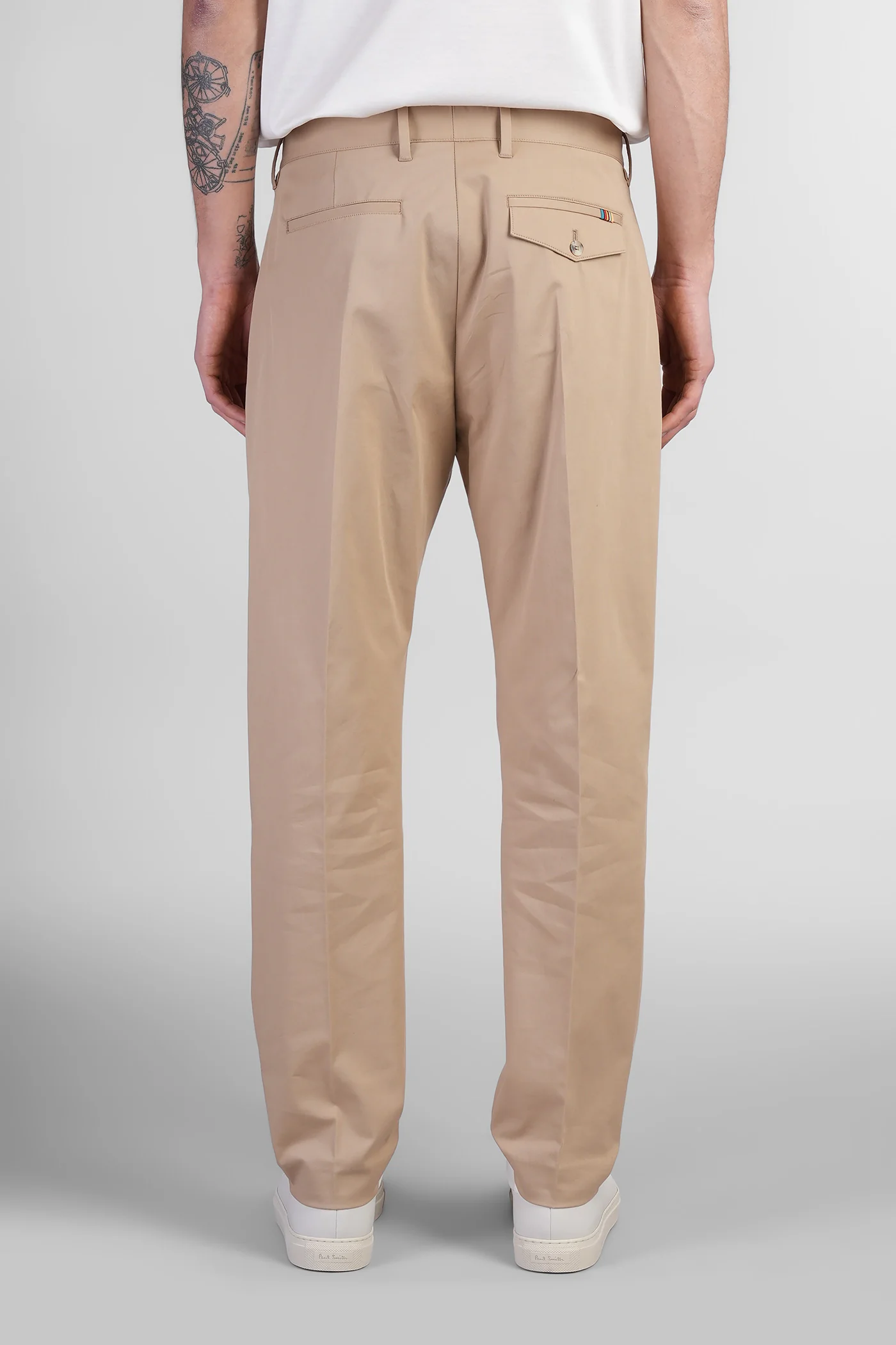 Pants in beige cotton - Image 3