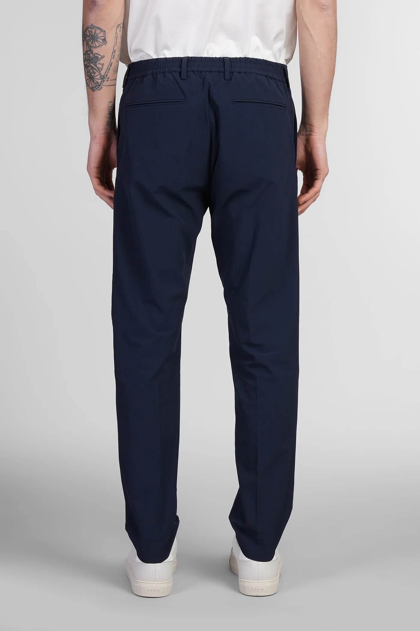 Pants in blue nylon - Image 3