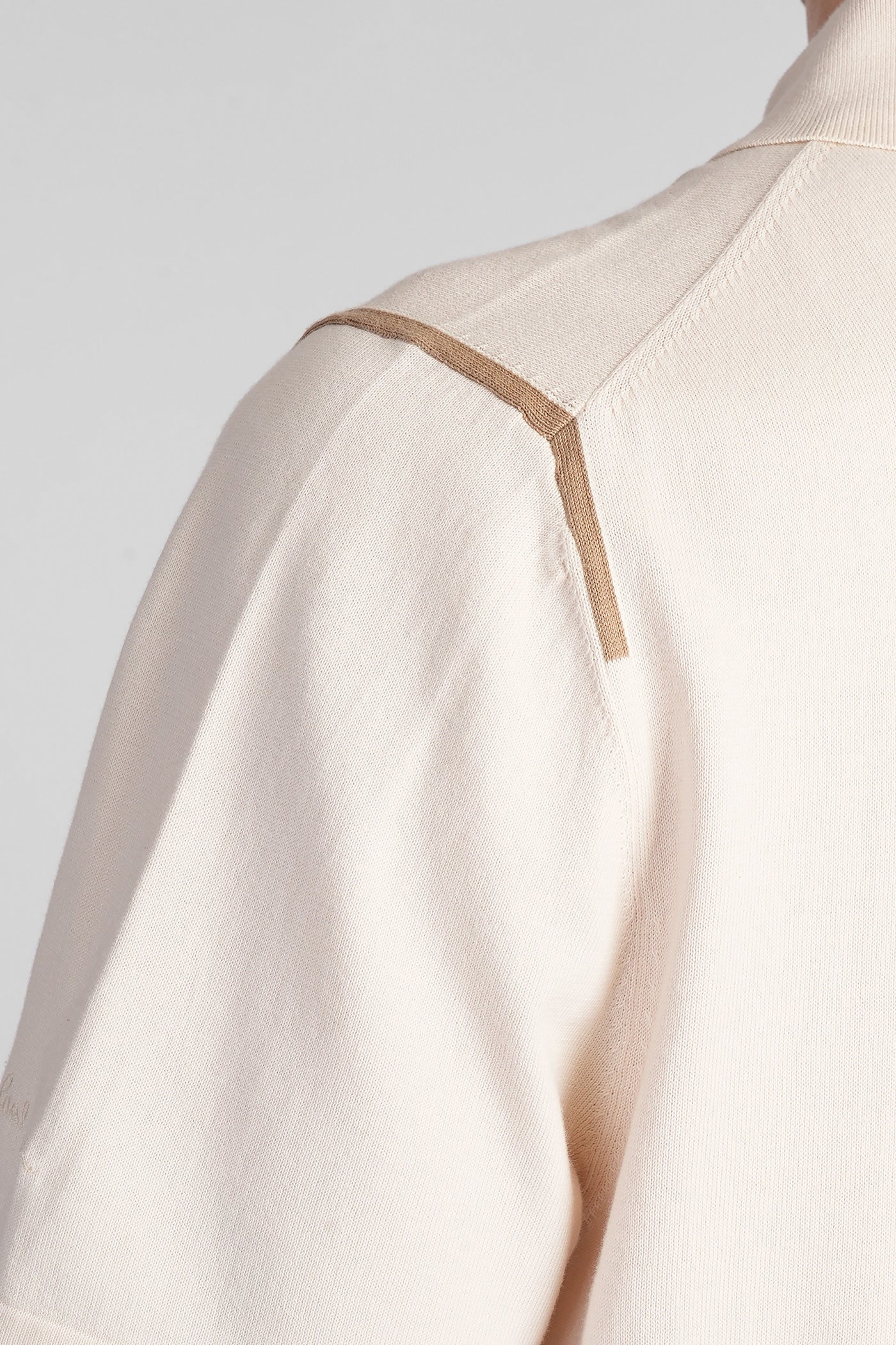 Polo in beige cotton - Image 5