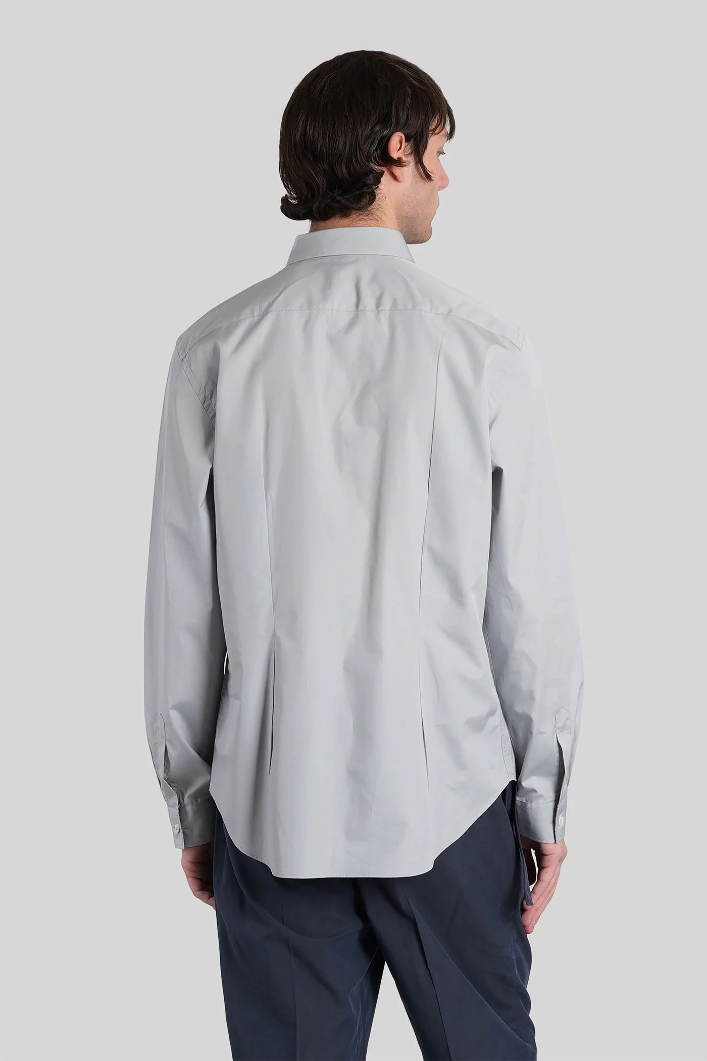 Shirt in grey cotton - Image 3