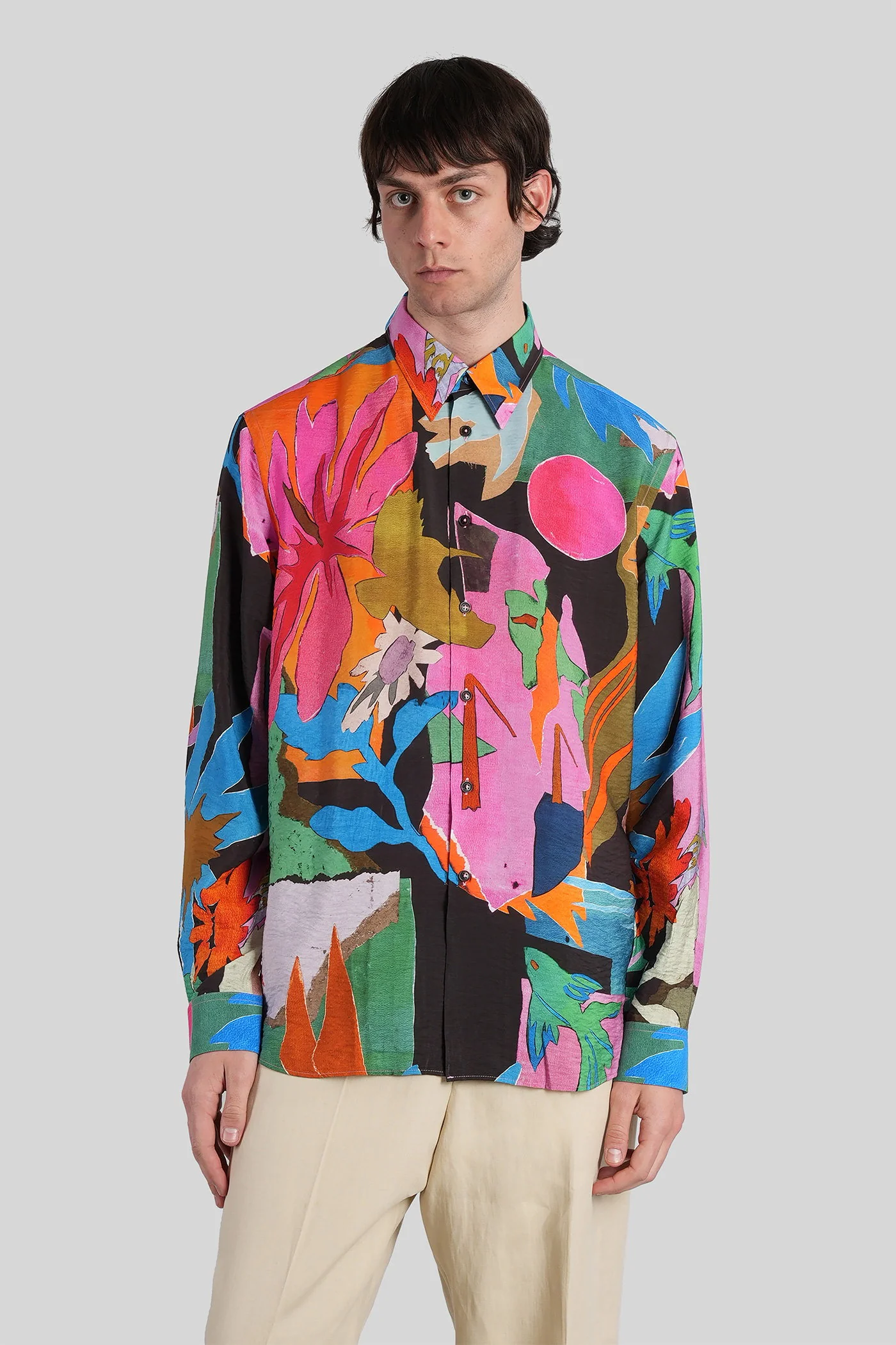 Shirt in multicolor viscose