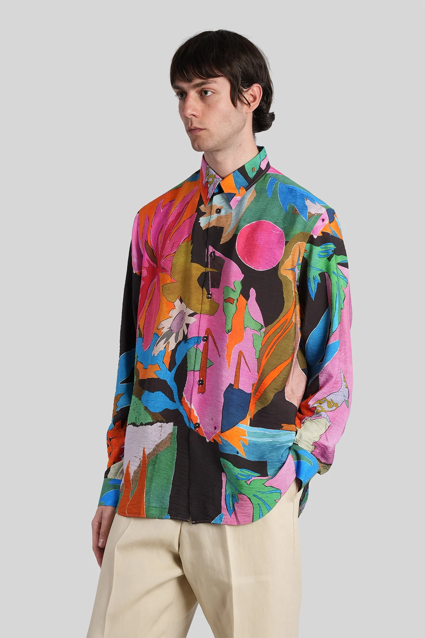 Shirt in multicolor viscose - Image 4