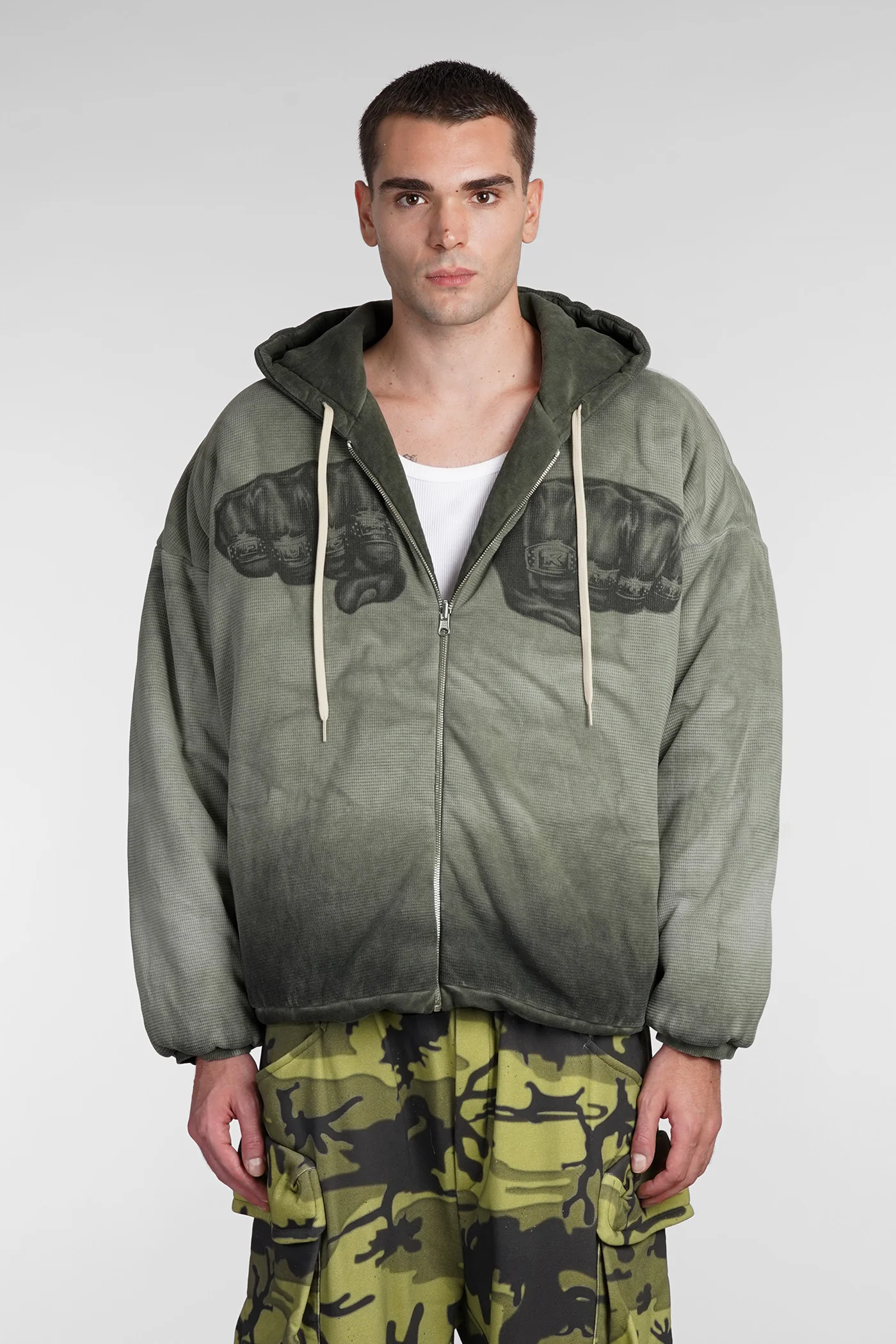 Dome one love Casual jacket in green cotton