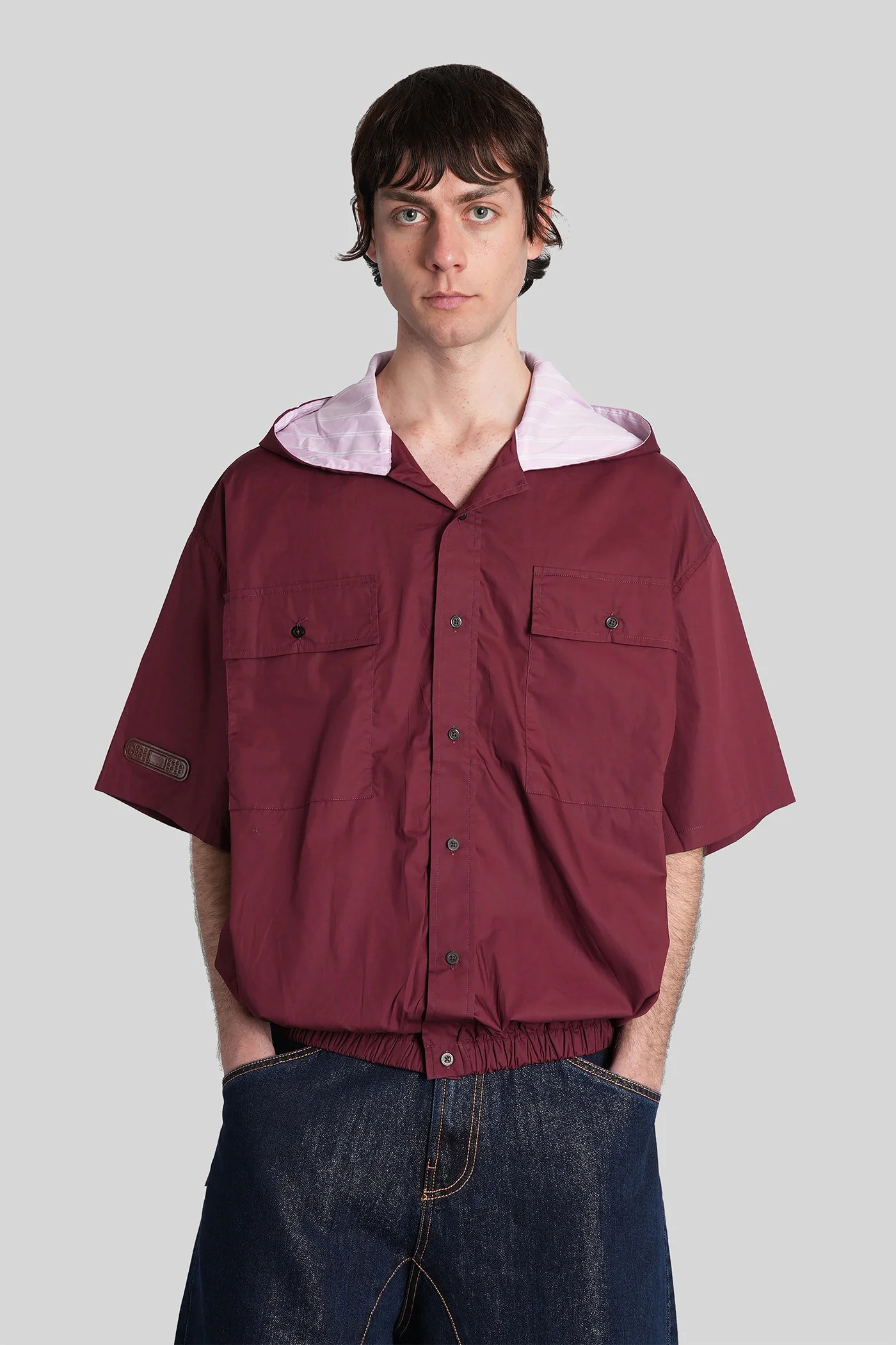 Far Shirt in red cotton