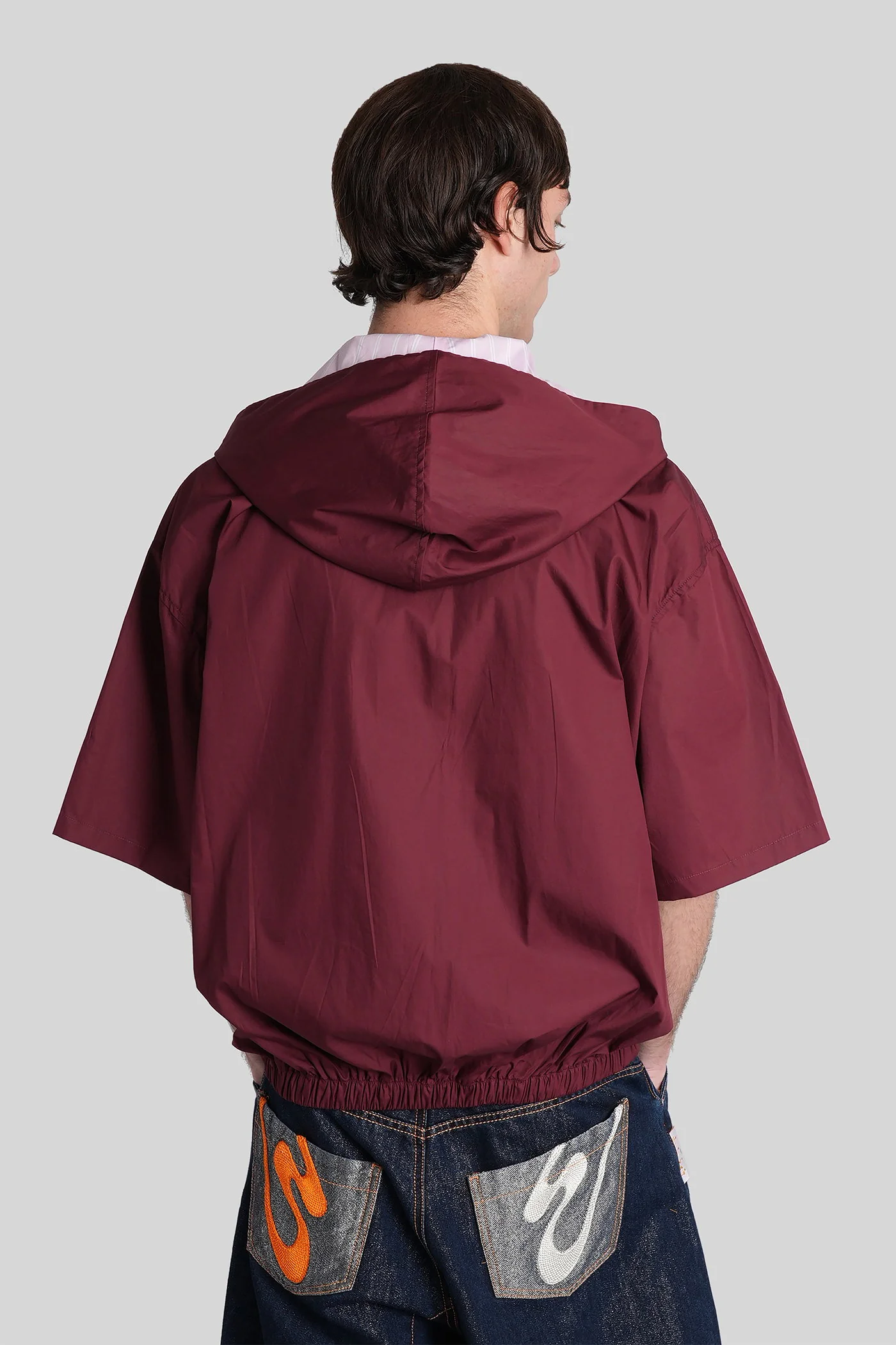 Far Shirt in red cotton - Image 3