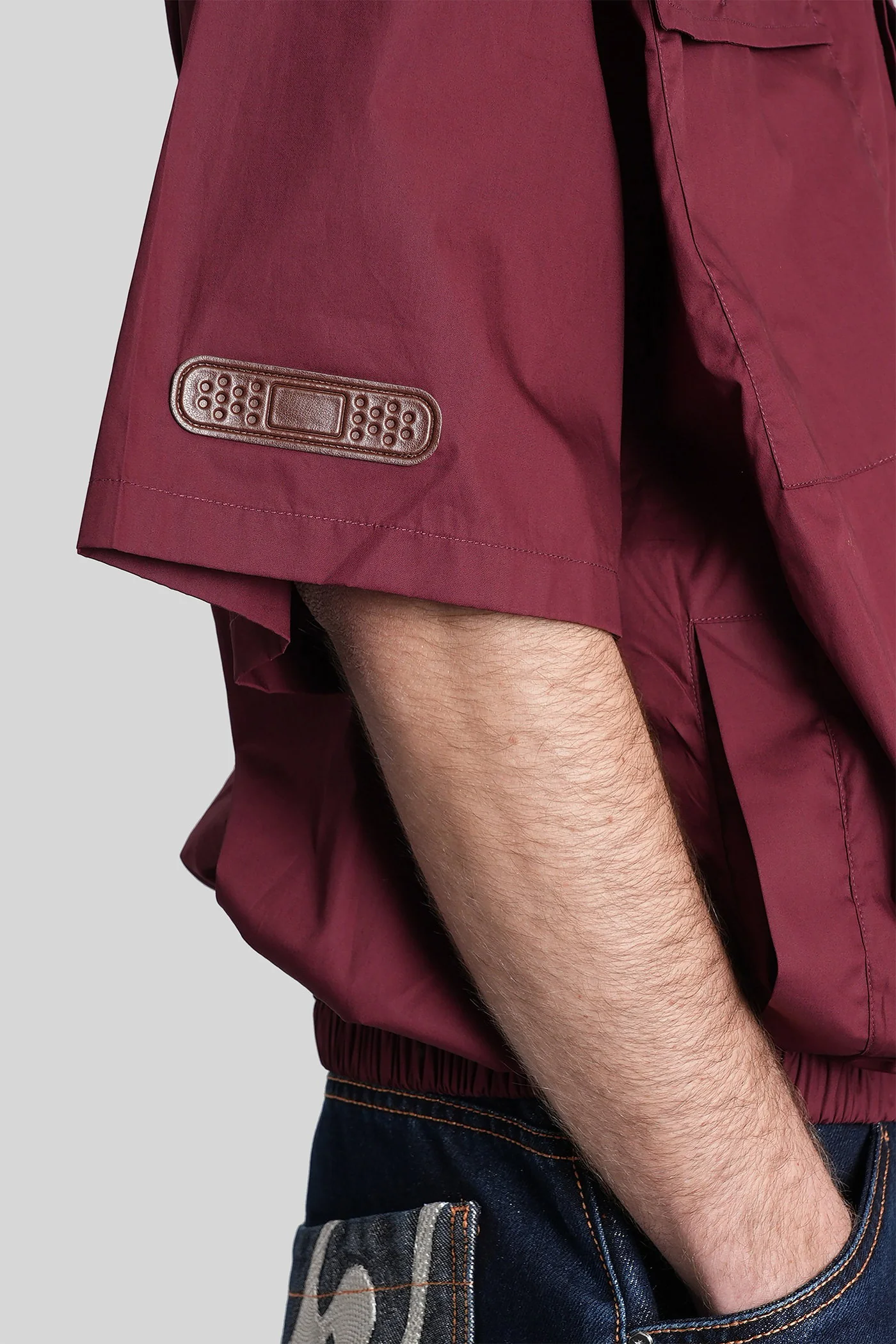 Far Shirt in red cotton - Image 5