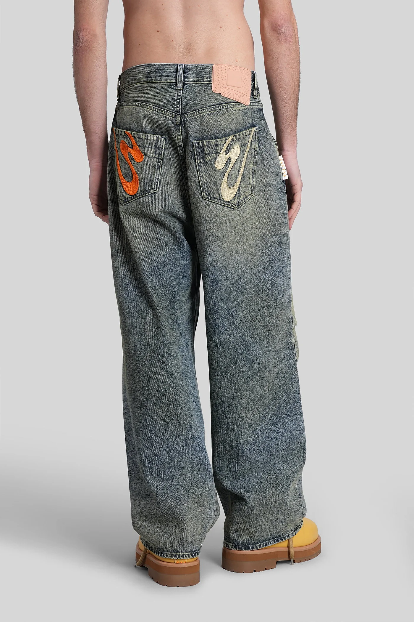 Fat angelo Jeans in blue denim - Image 3