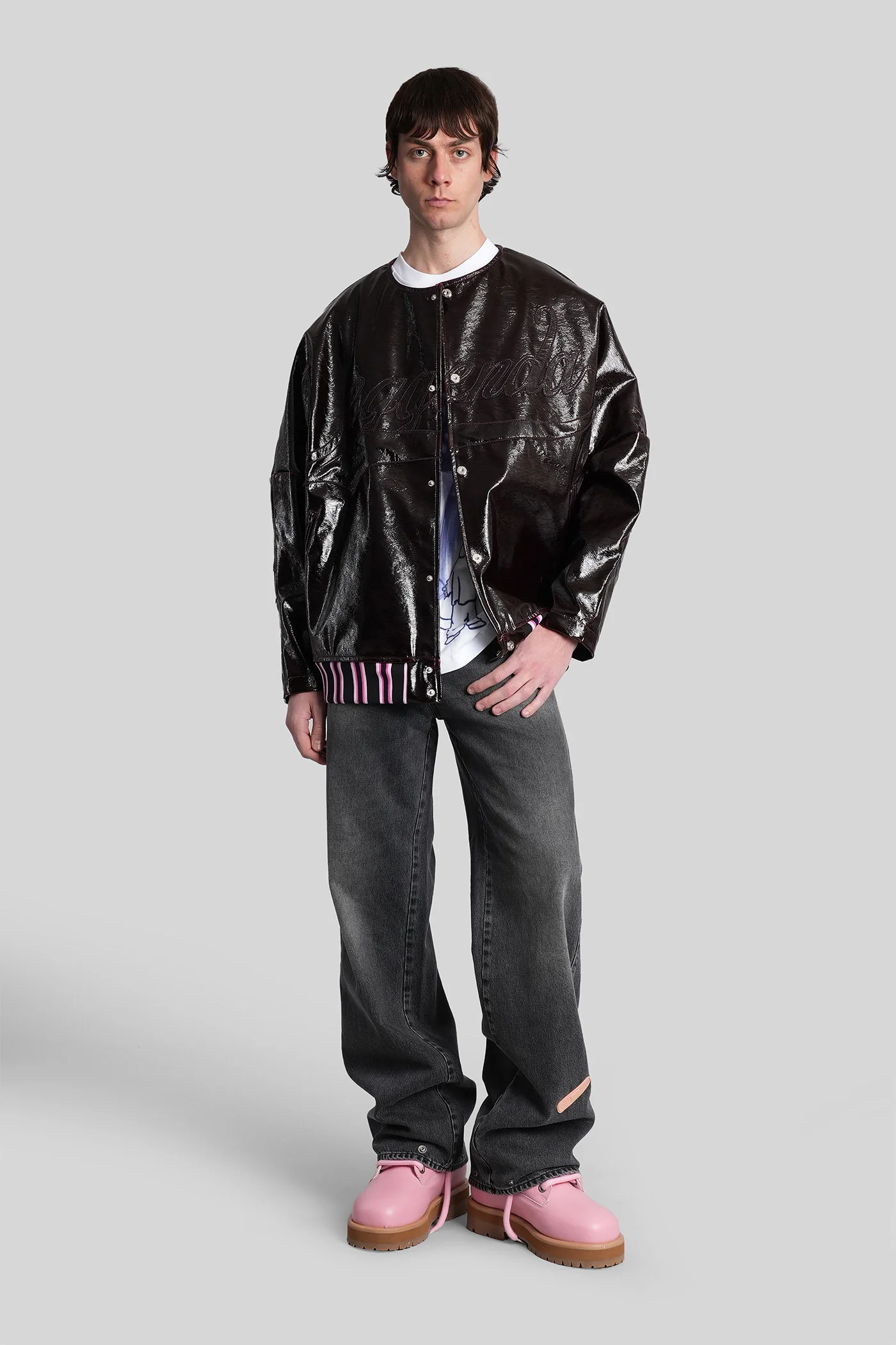 Leggenda due Casual jacket in bordeaux Polyuretan - Image 2