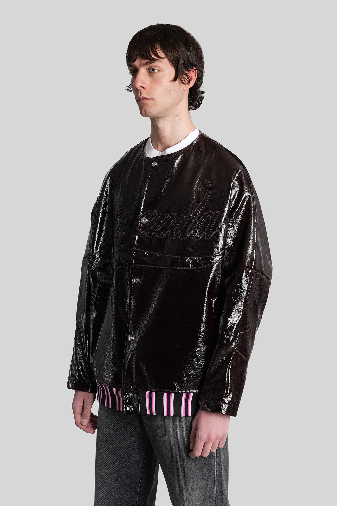 Leggenda due Casual jacket in bordeaux Polyuretan - Image 4