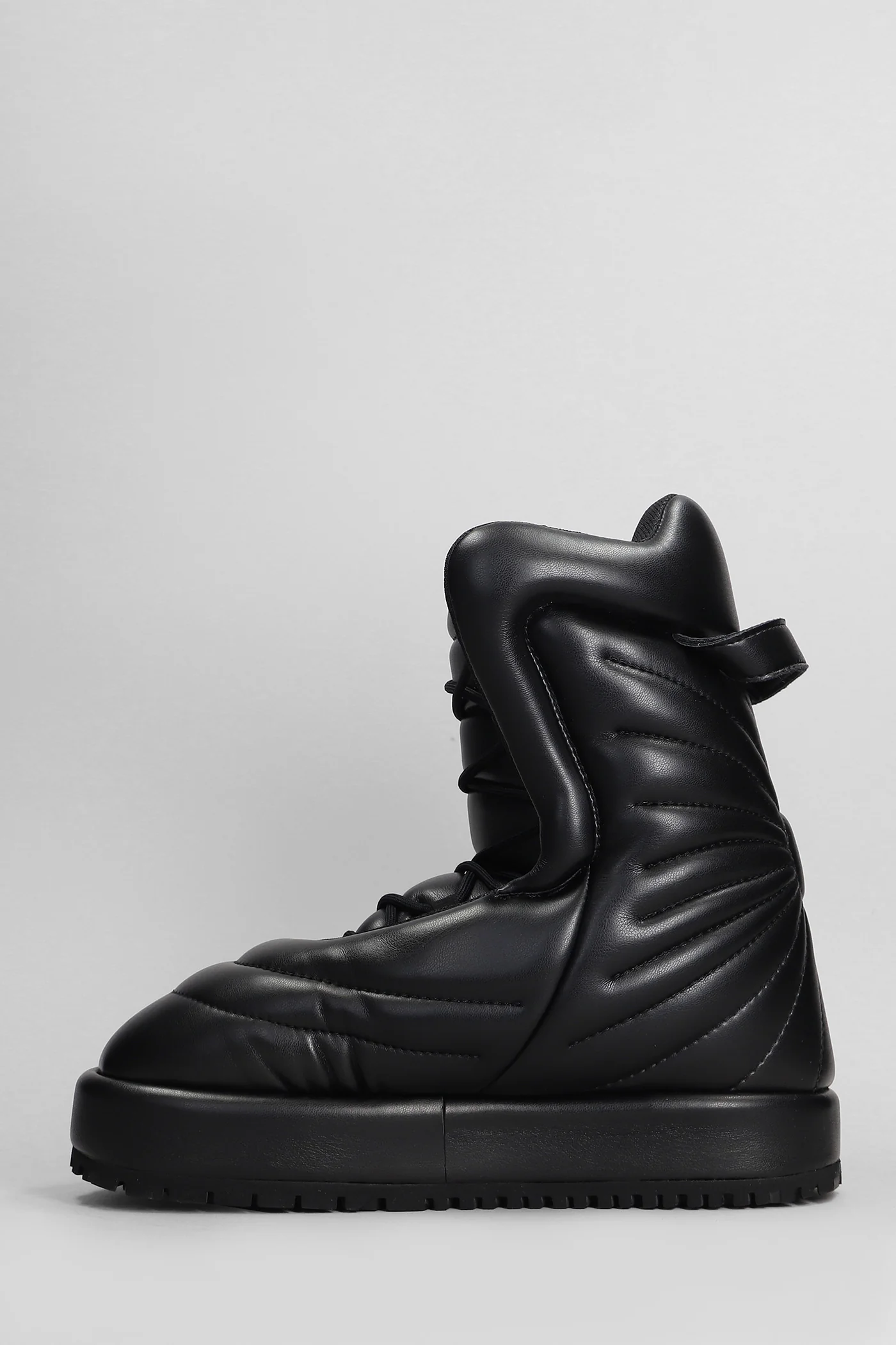 Neve lunar Ankle boots in black leather - Image 3