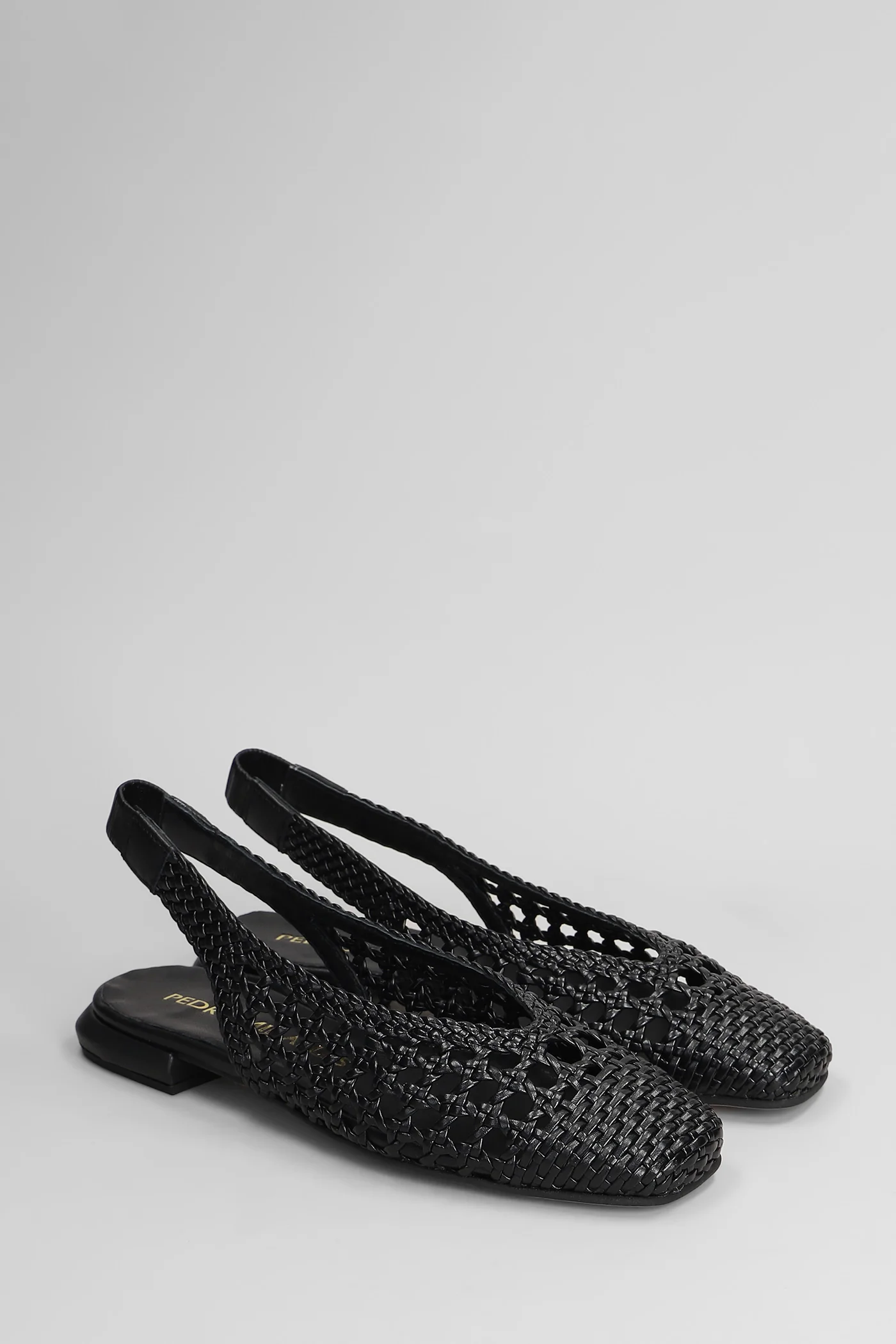 Ballet flats in black leather - Image 2