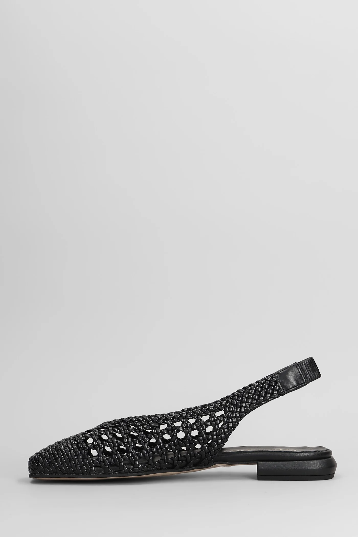 Ballet flats in black leather - Image 3