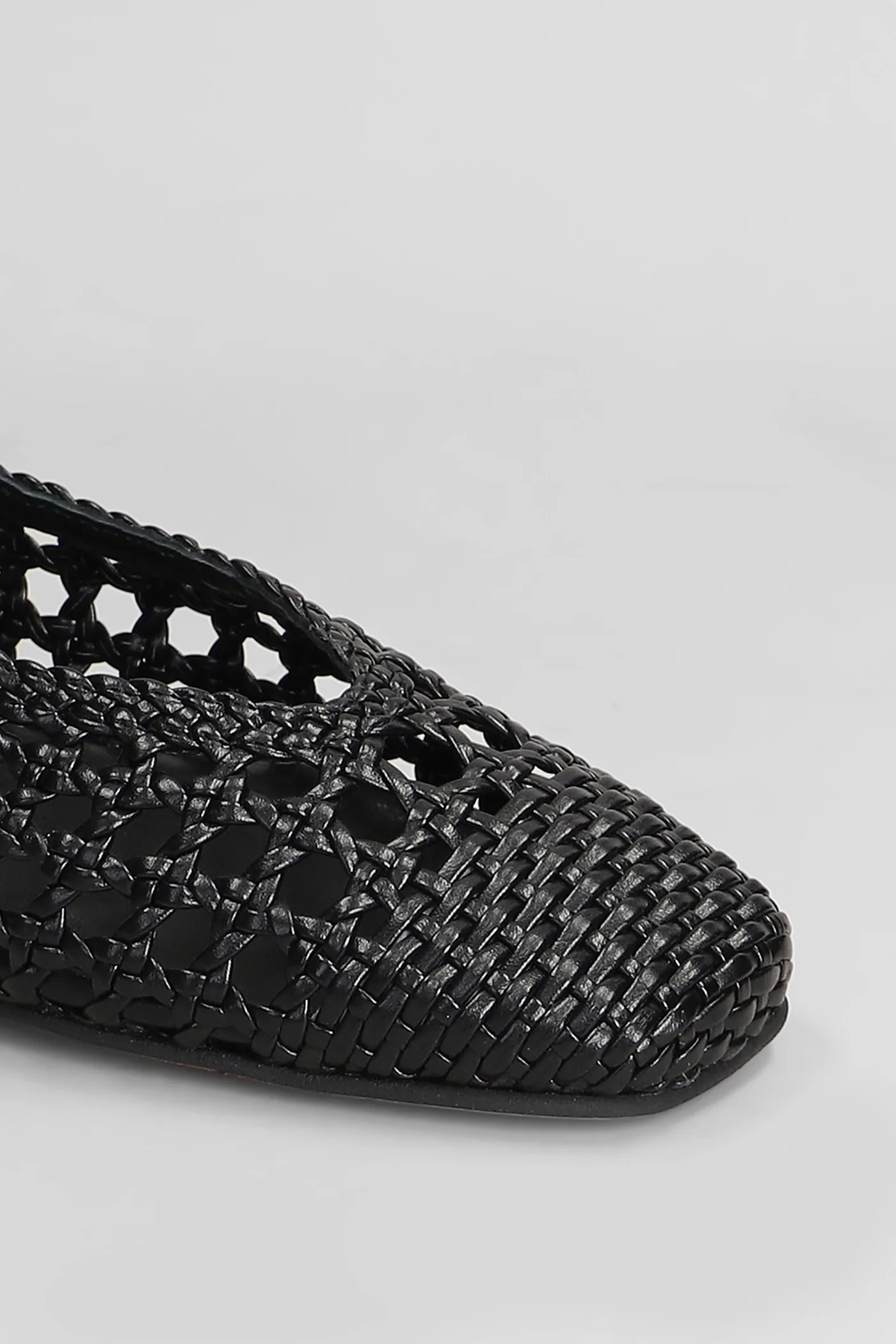 Ballet flats in black leather - Image 5