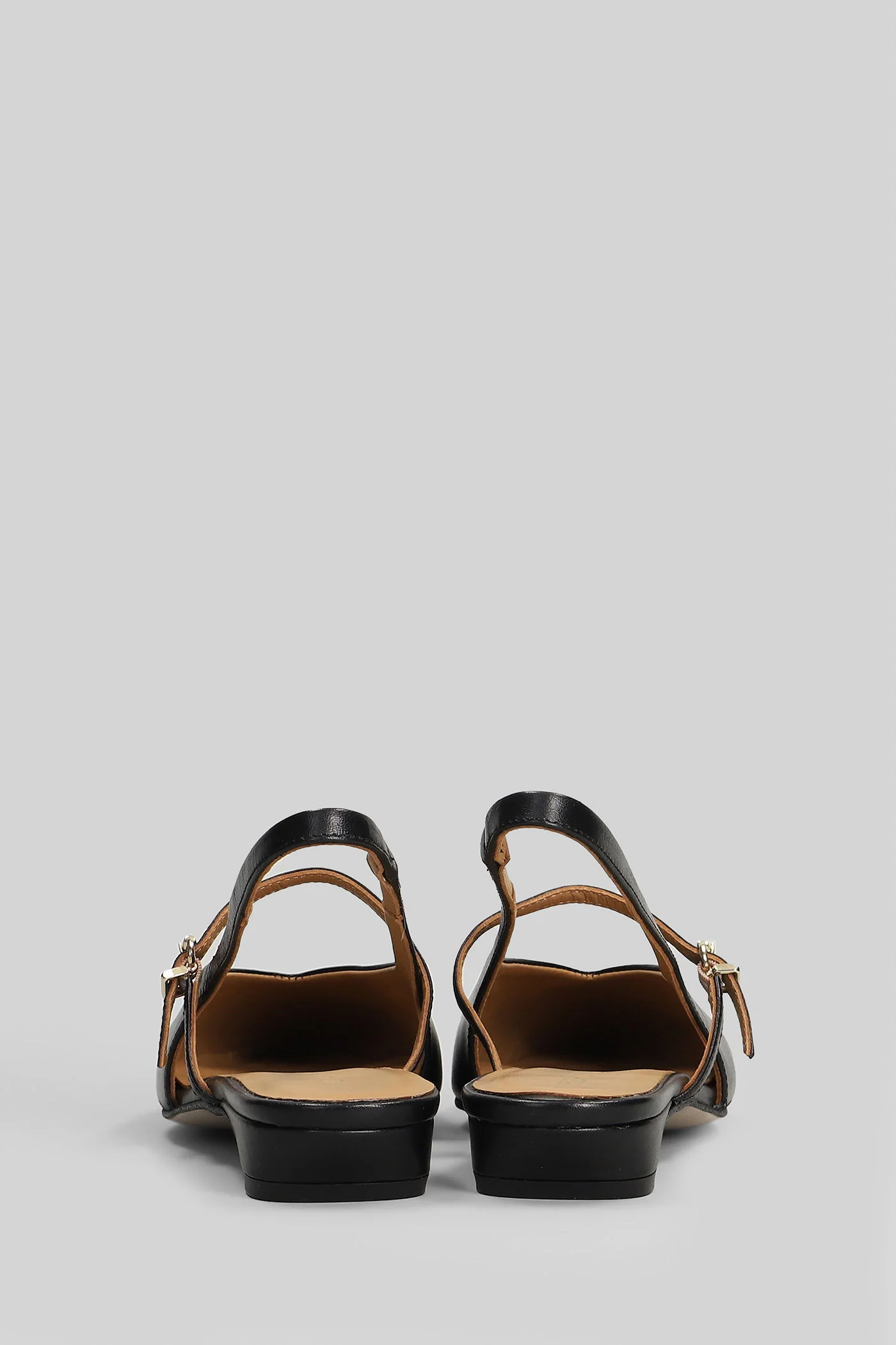 Ballet flats in black leather - Image 4