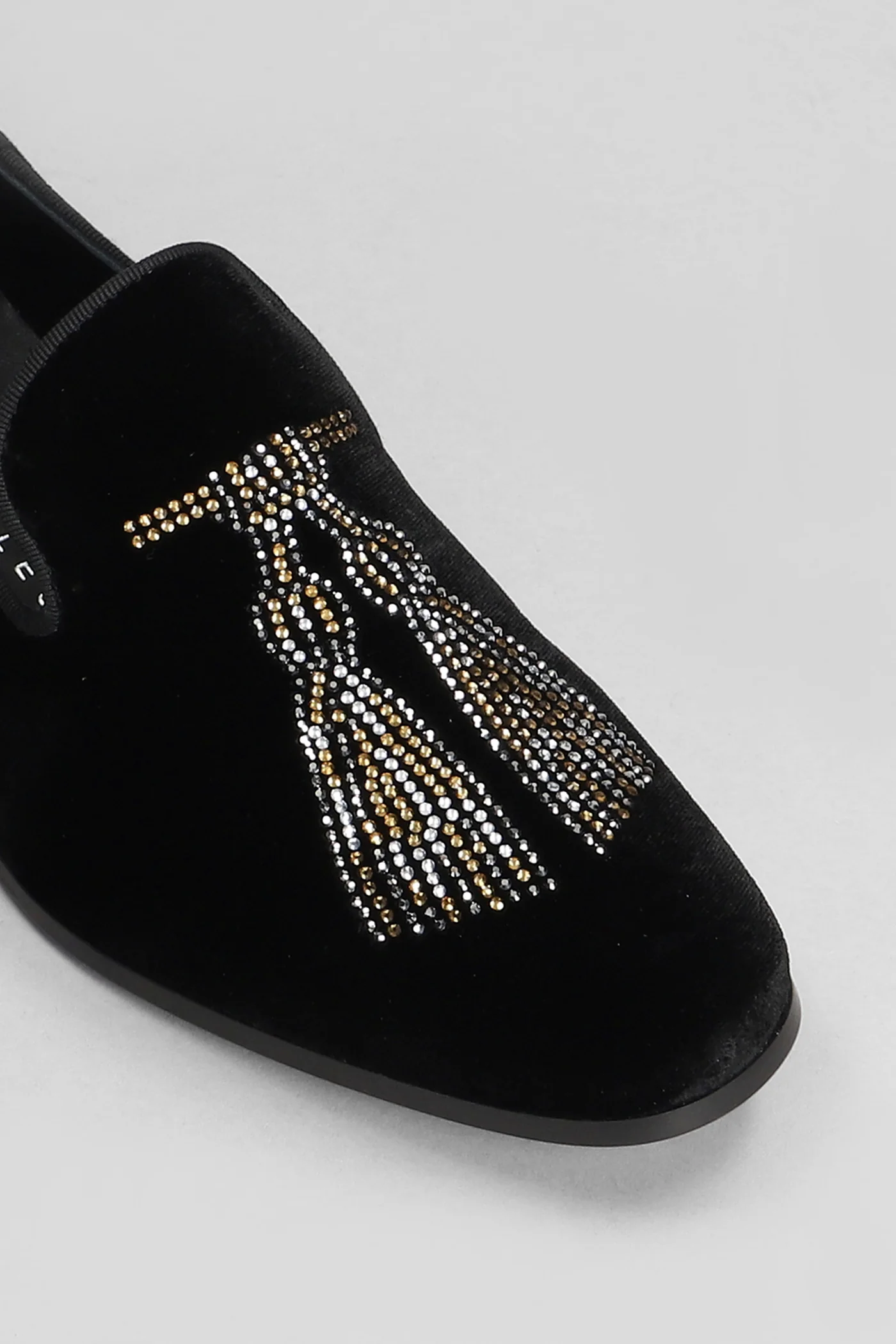 Loafers in black velvet - Image 5