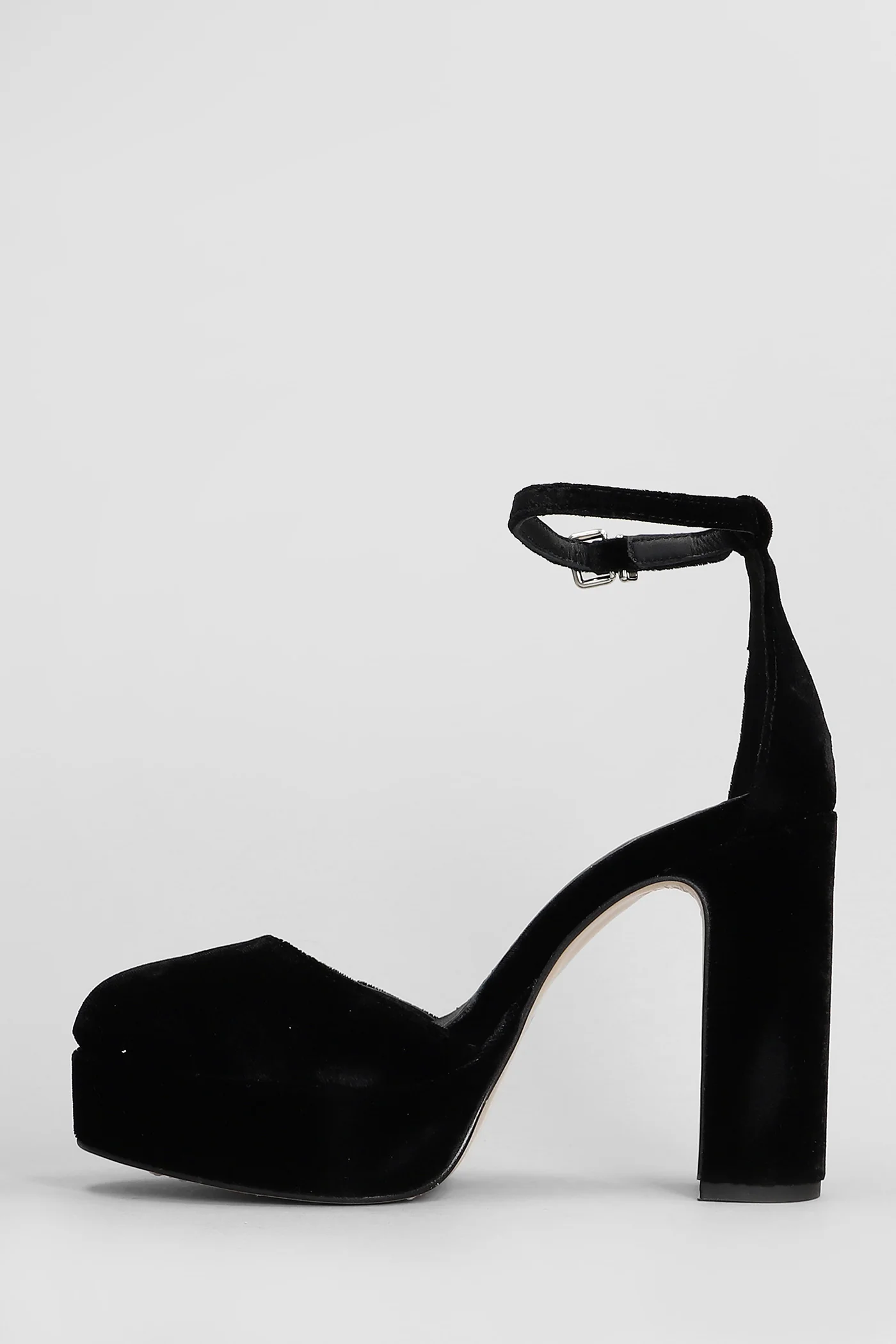 Pumps in black velvet - Image 3