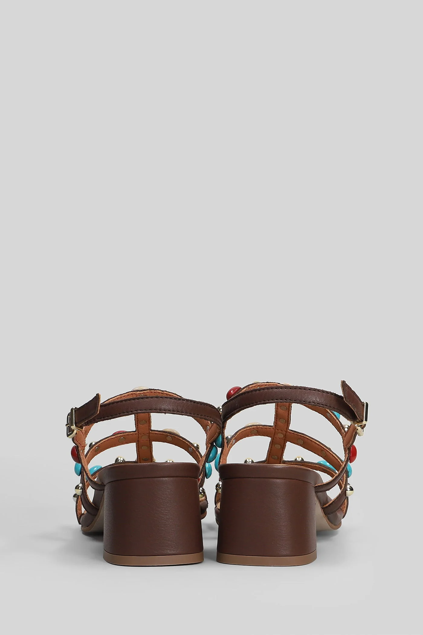 Sandals in brown leather - Image 4