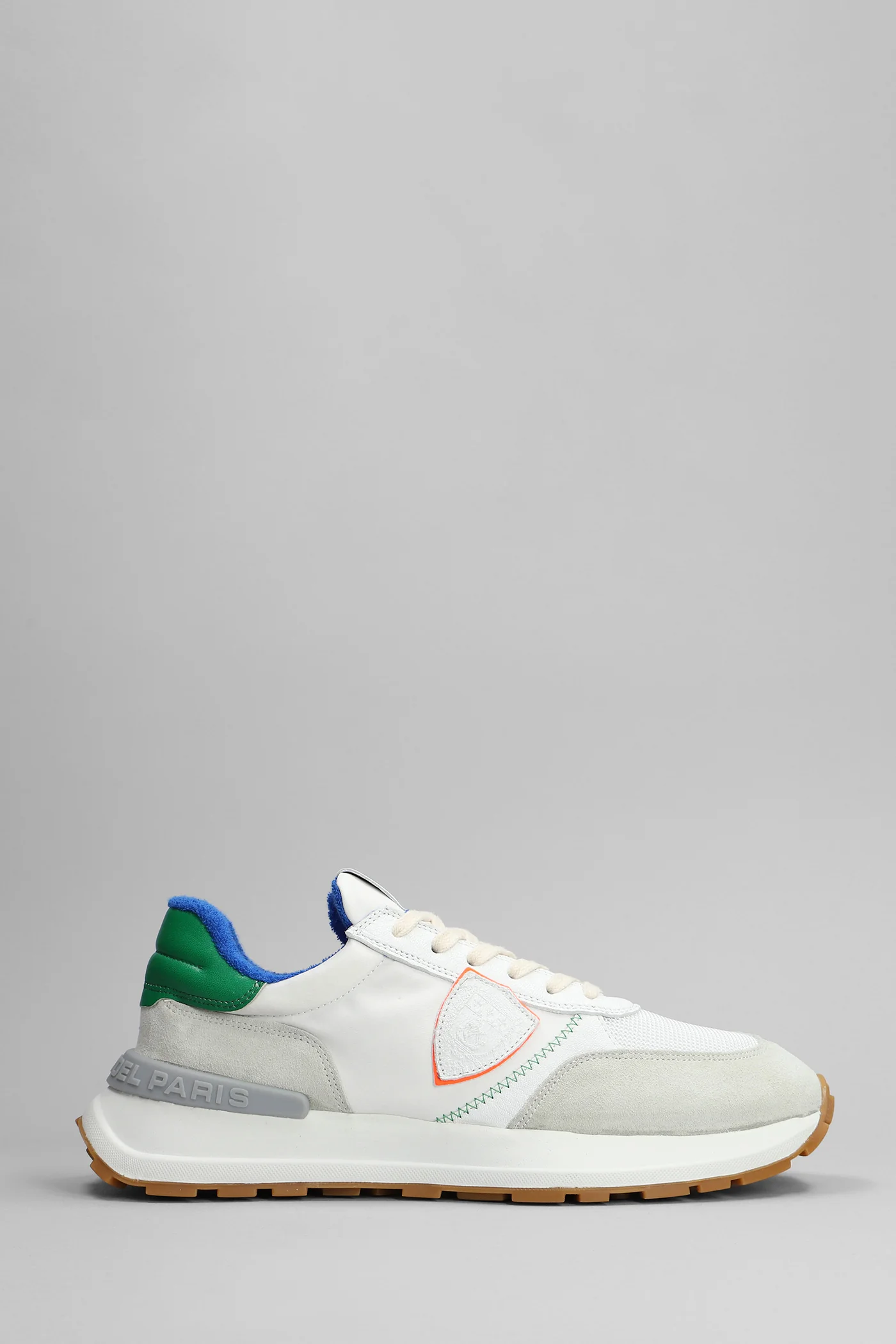 Antibes Low Sneakers in white Suede and fabric