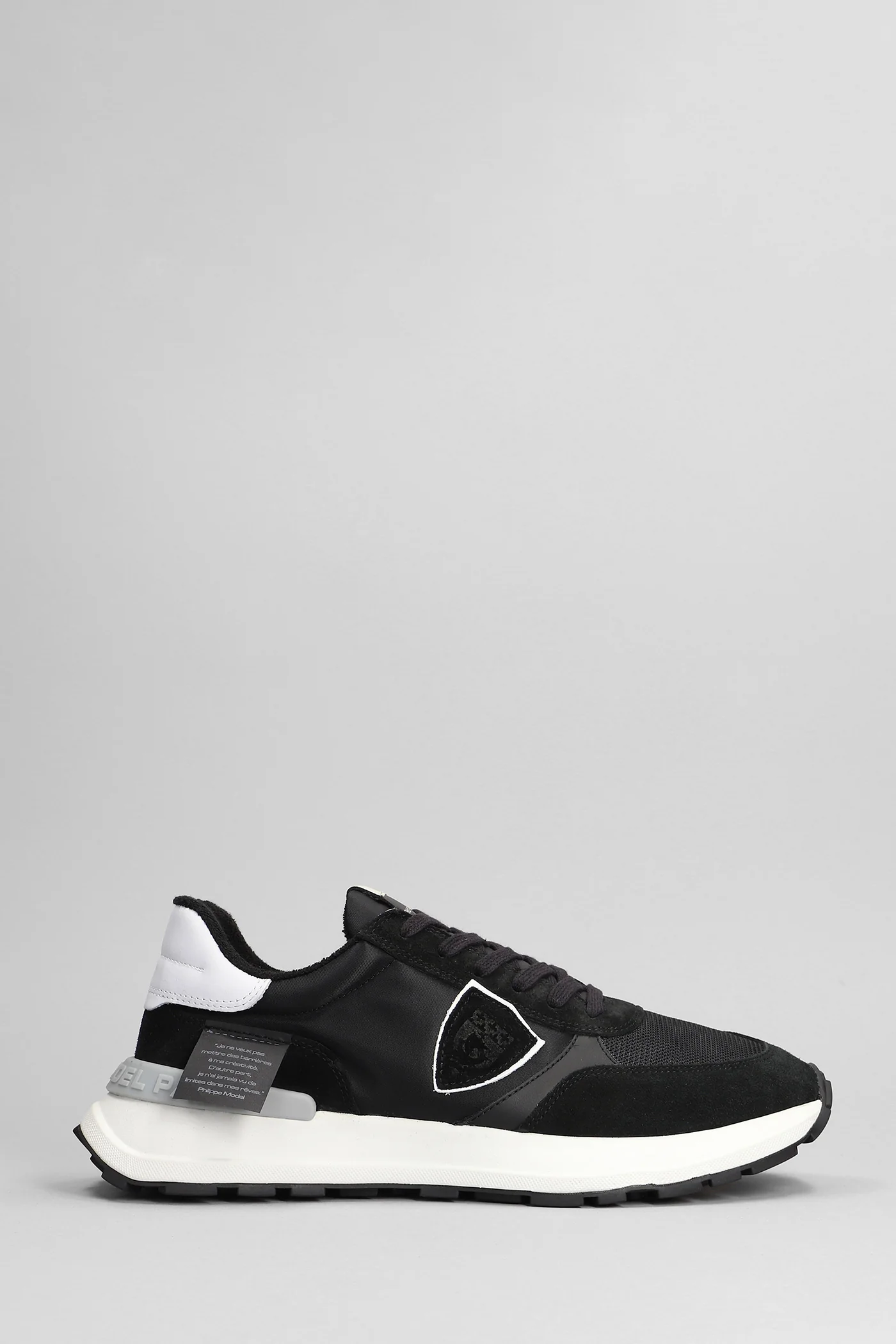 Antibes Sneakers in black Suede and fabric