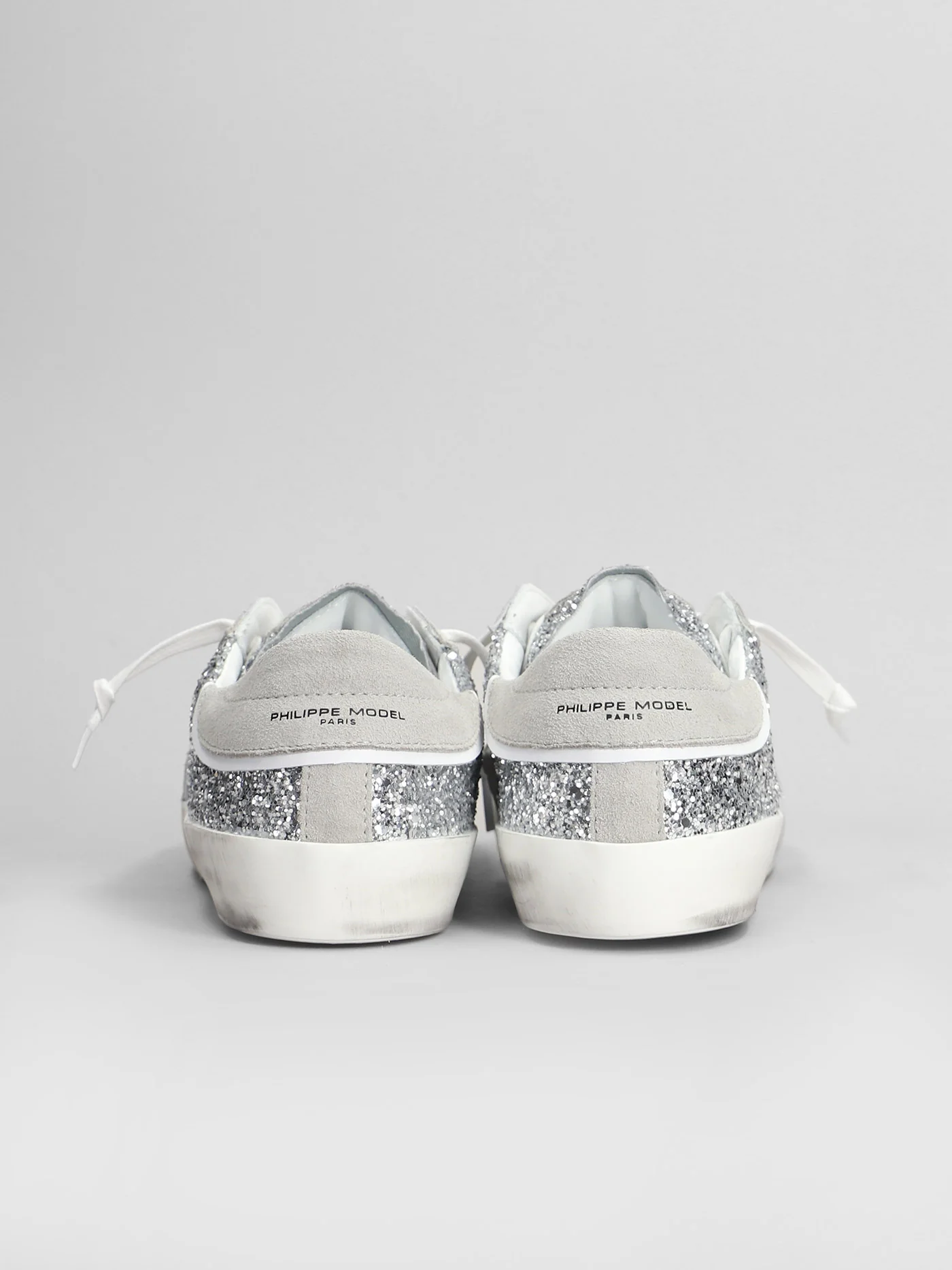 Prsx Low Sneakers in silver glitter - Image 4
