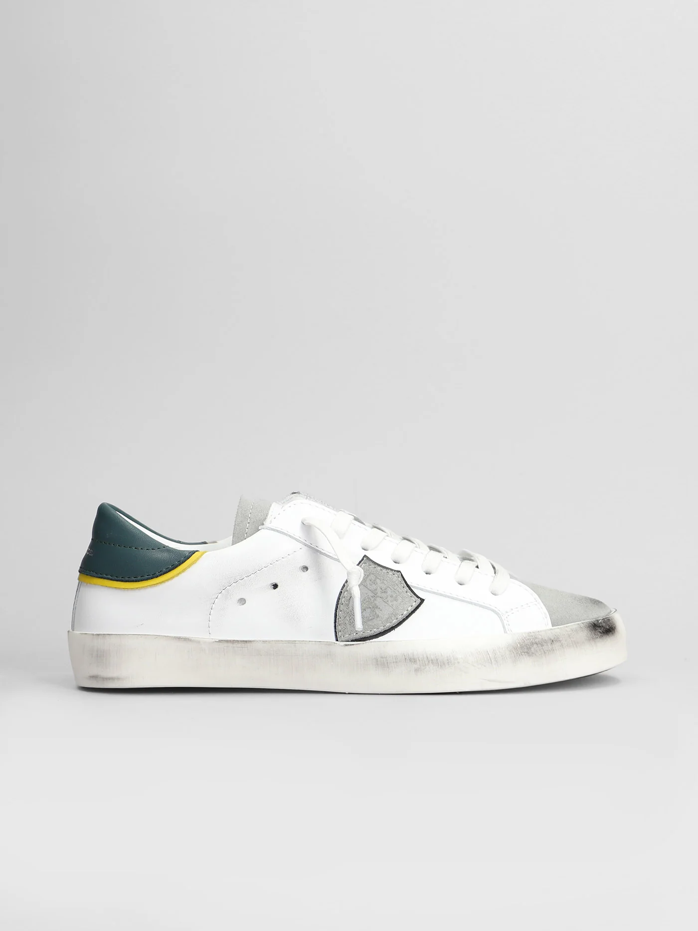 Prsx Low Sneakers in white suede and leather
