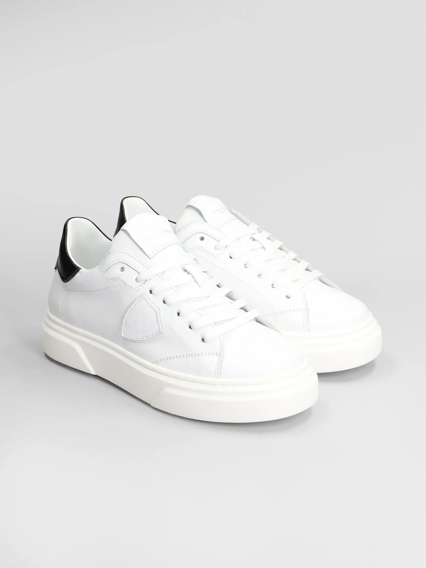 Temple Low Sneakers in white leather - Image 2