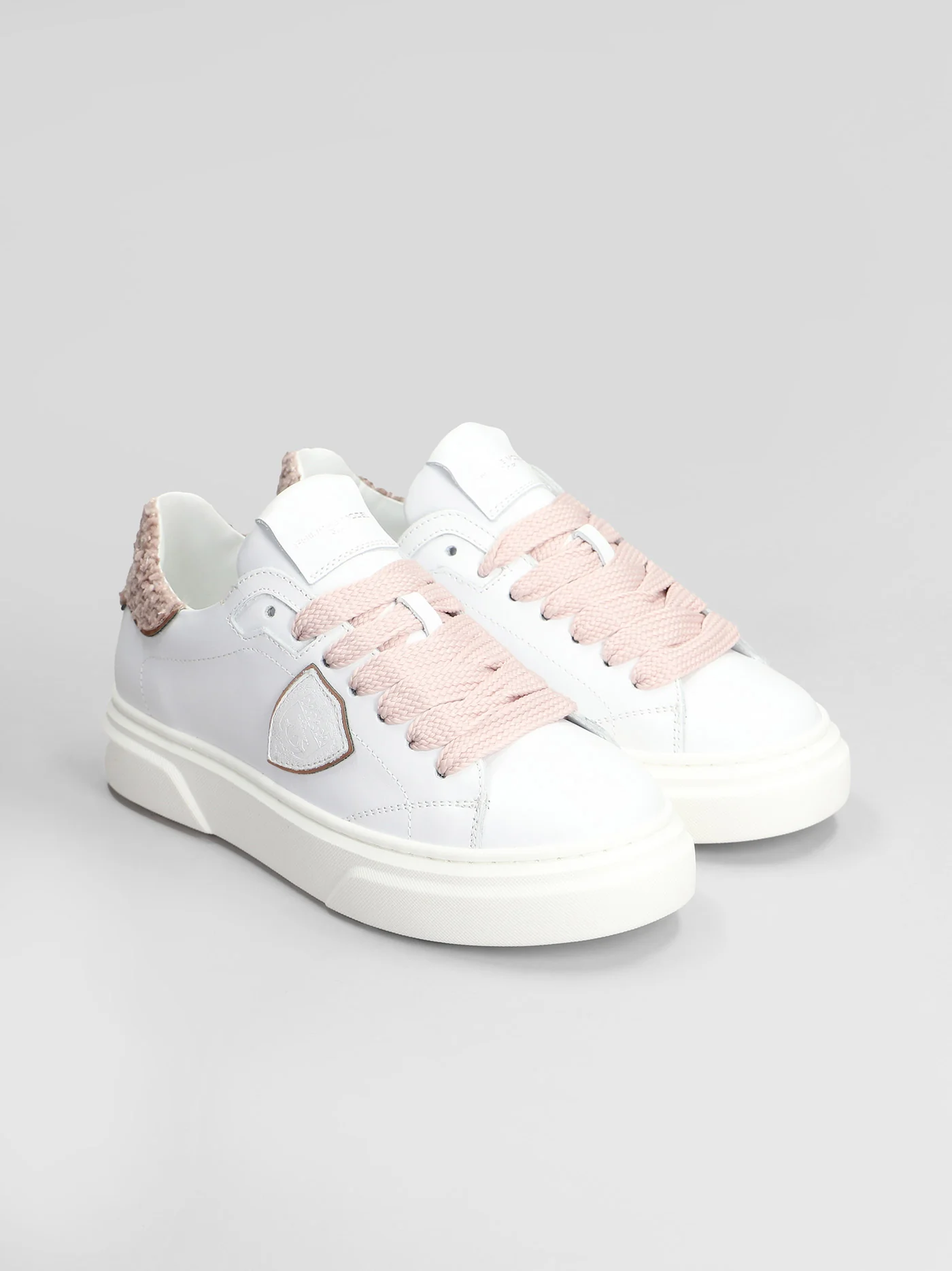 Temple Low Sneakers in white leather - Image 2