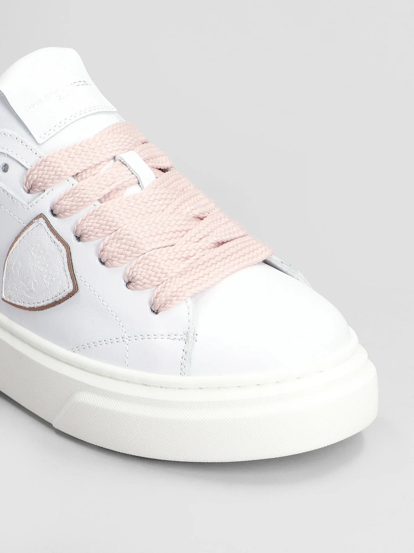 Temple Low Sneakers in white leather - Image 5