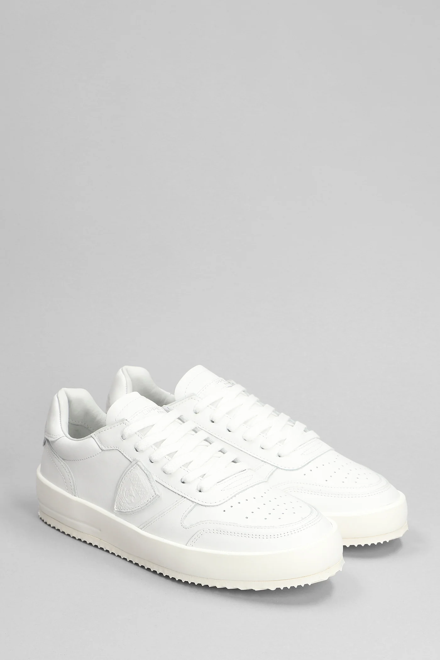 Nice Low Sneakers in white leather - Image 2