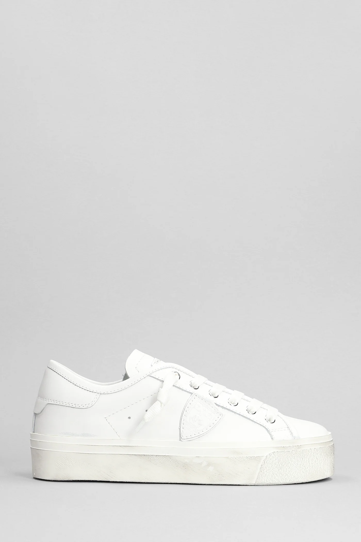 Paris Haute Low Sneakers in white leather