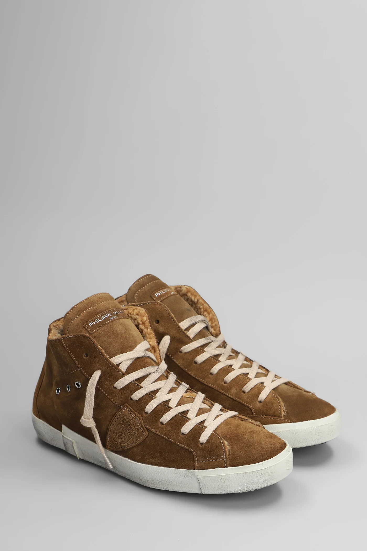 Prsx High Sneakers in leather color suede - Image 2