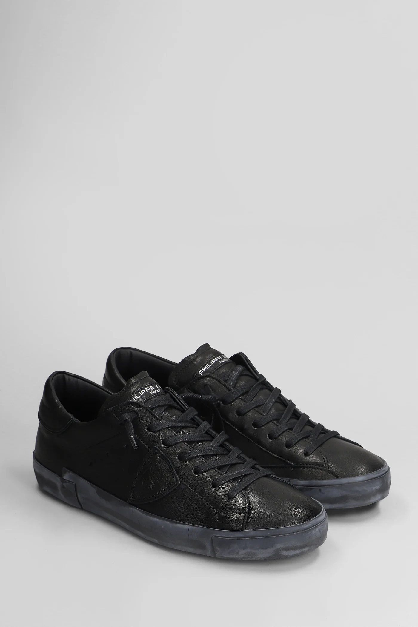 Prsx Low Sneakers in black leather - Image 2