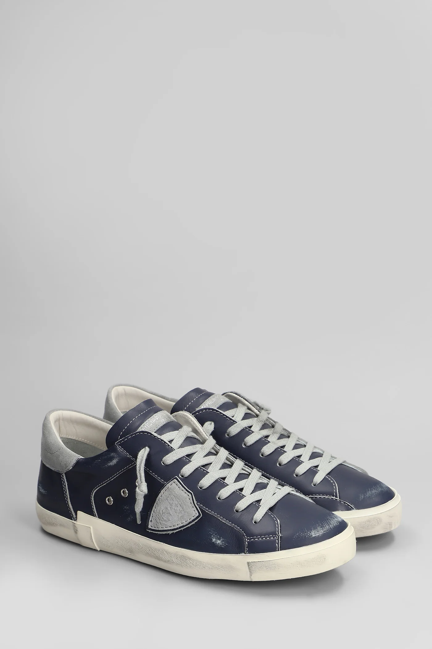 Prsx low Sneakers in blue leather - Image 2