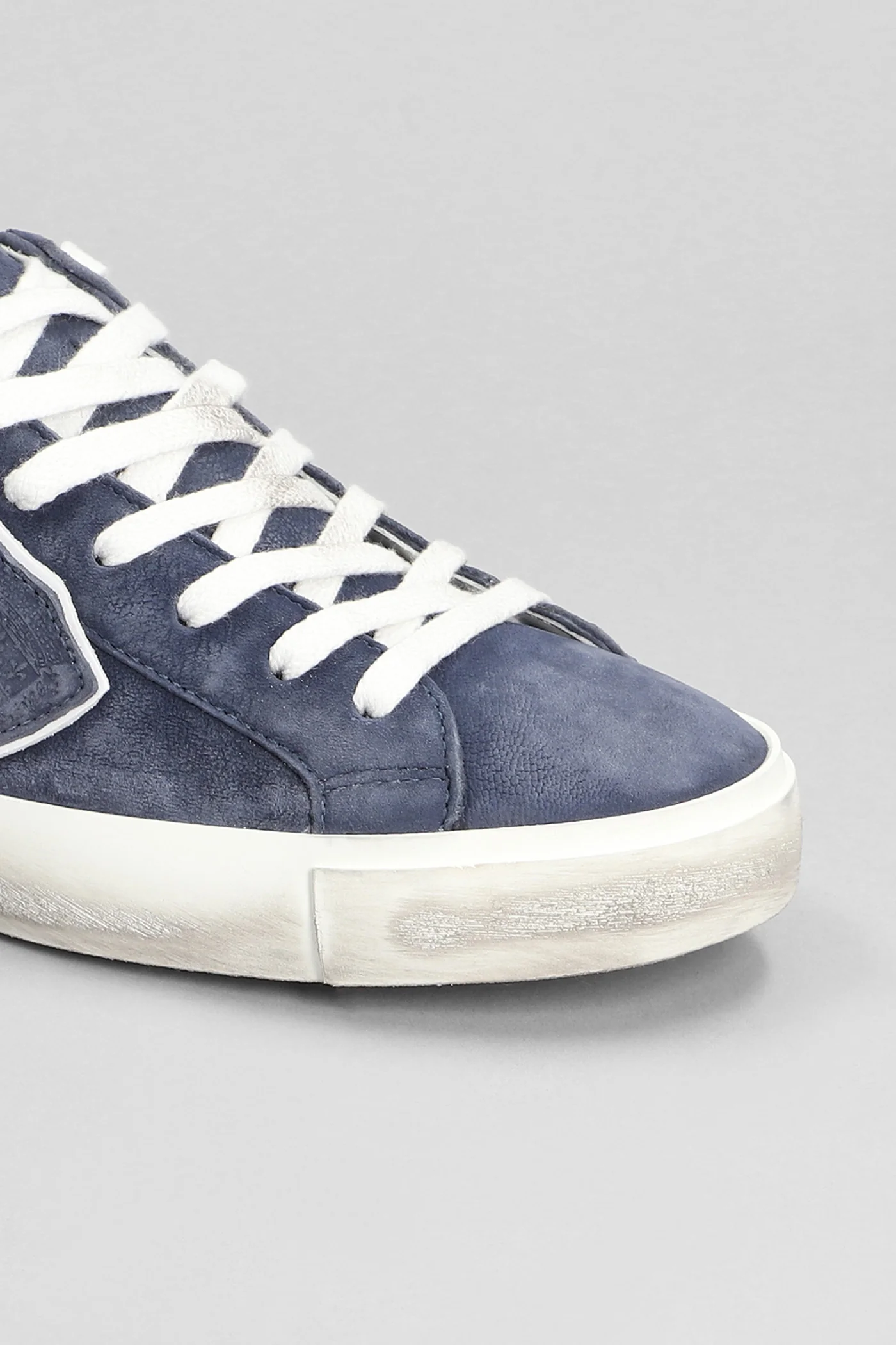 Prsx Low Sneakers in blue nubuck - Image 5