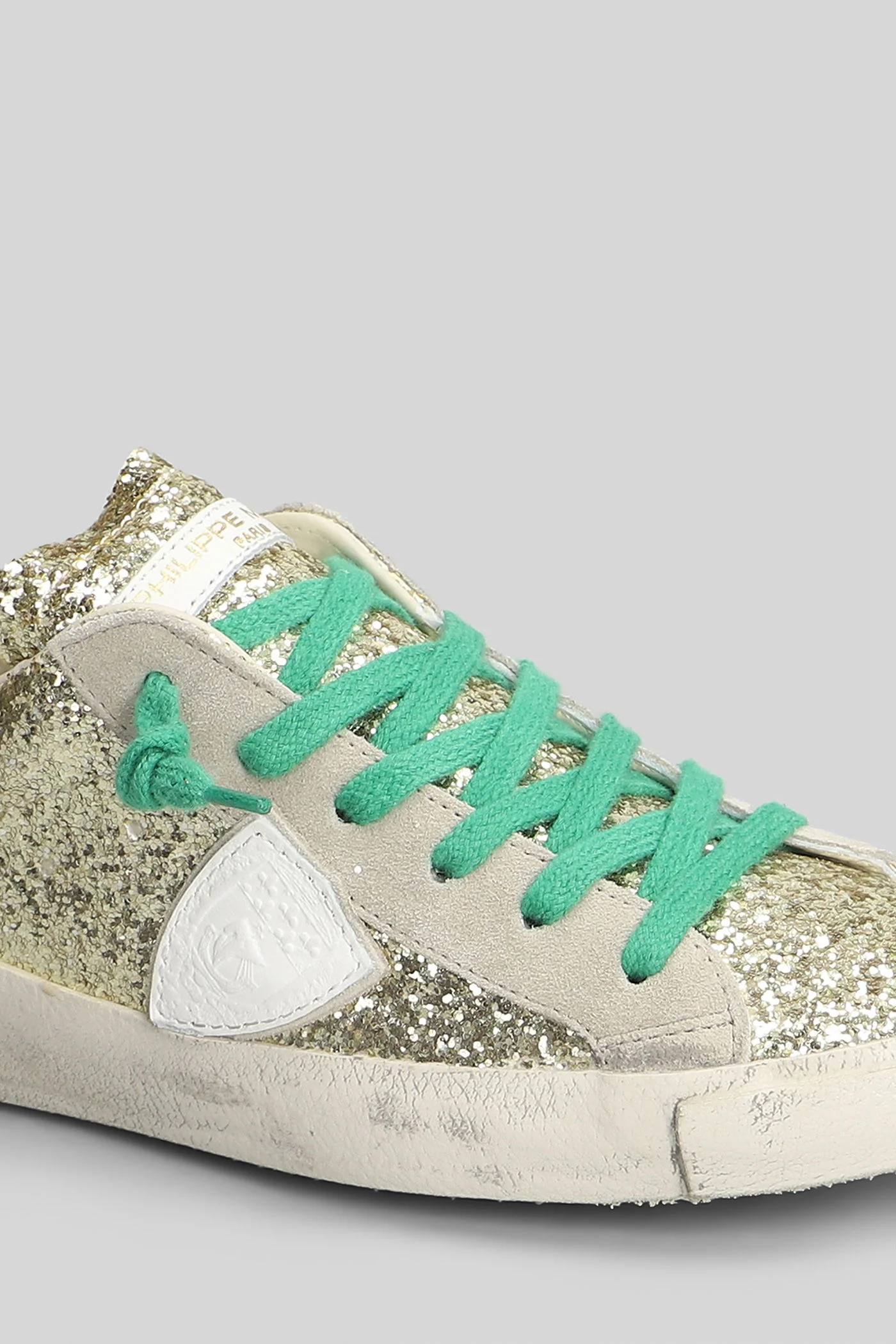 Prsx Low Sneakers in gold glitter - Image 4