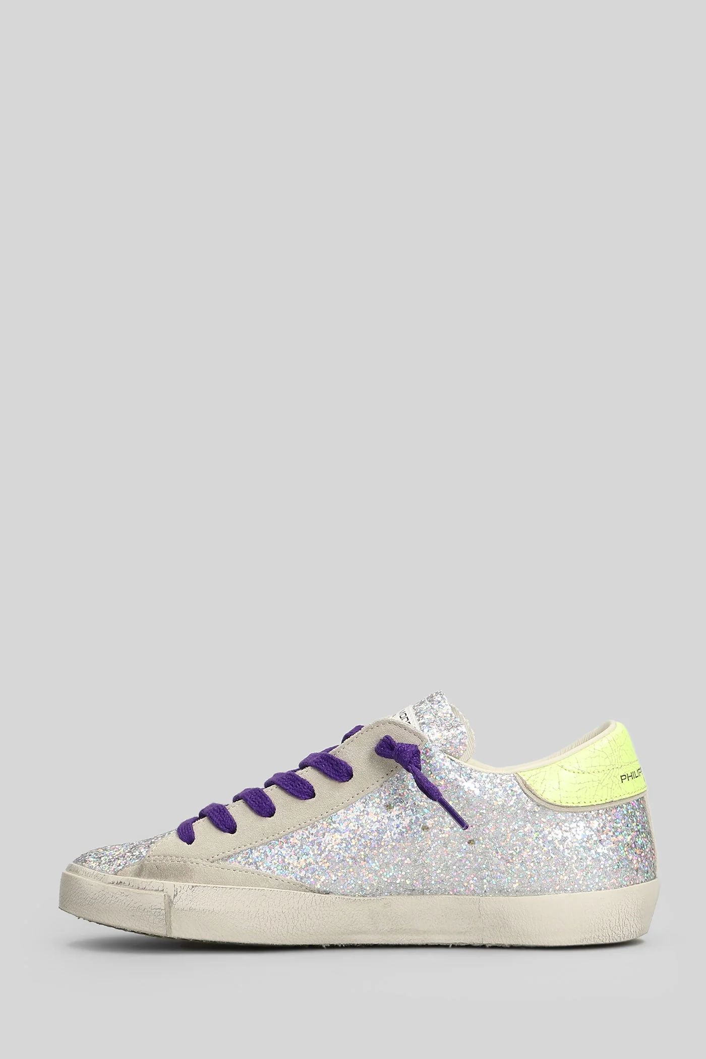 Prsx Low Sneakers in silver glitter - Image 3