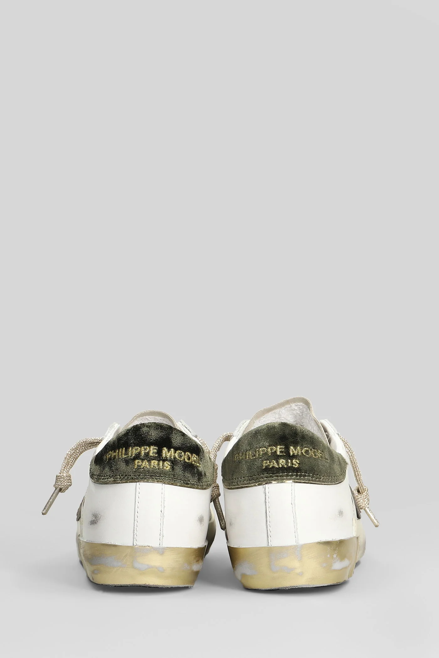 Prsx Low Sneakers in white suede and leather - Image 4