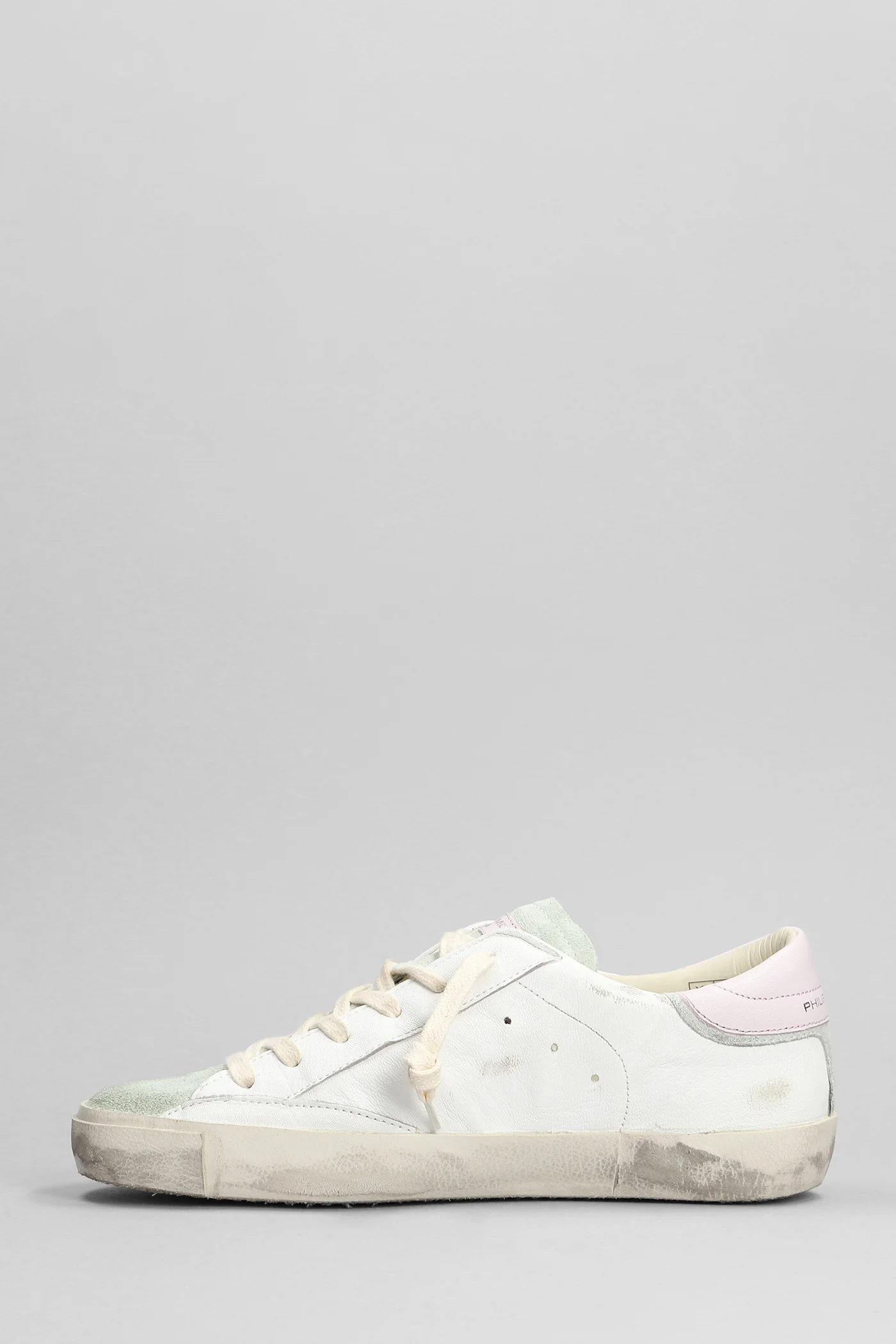 Prsx Low Sneakers in white suede and leather - Image 3